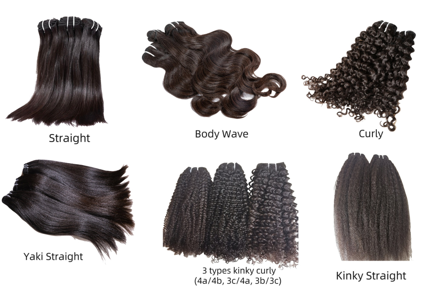 wrap ponytails raw human hair-100% one donor cuticle aligned human hair