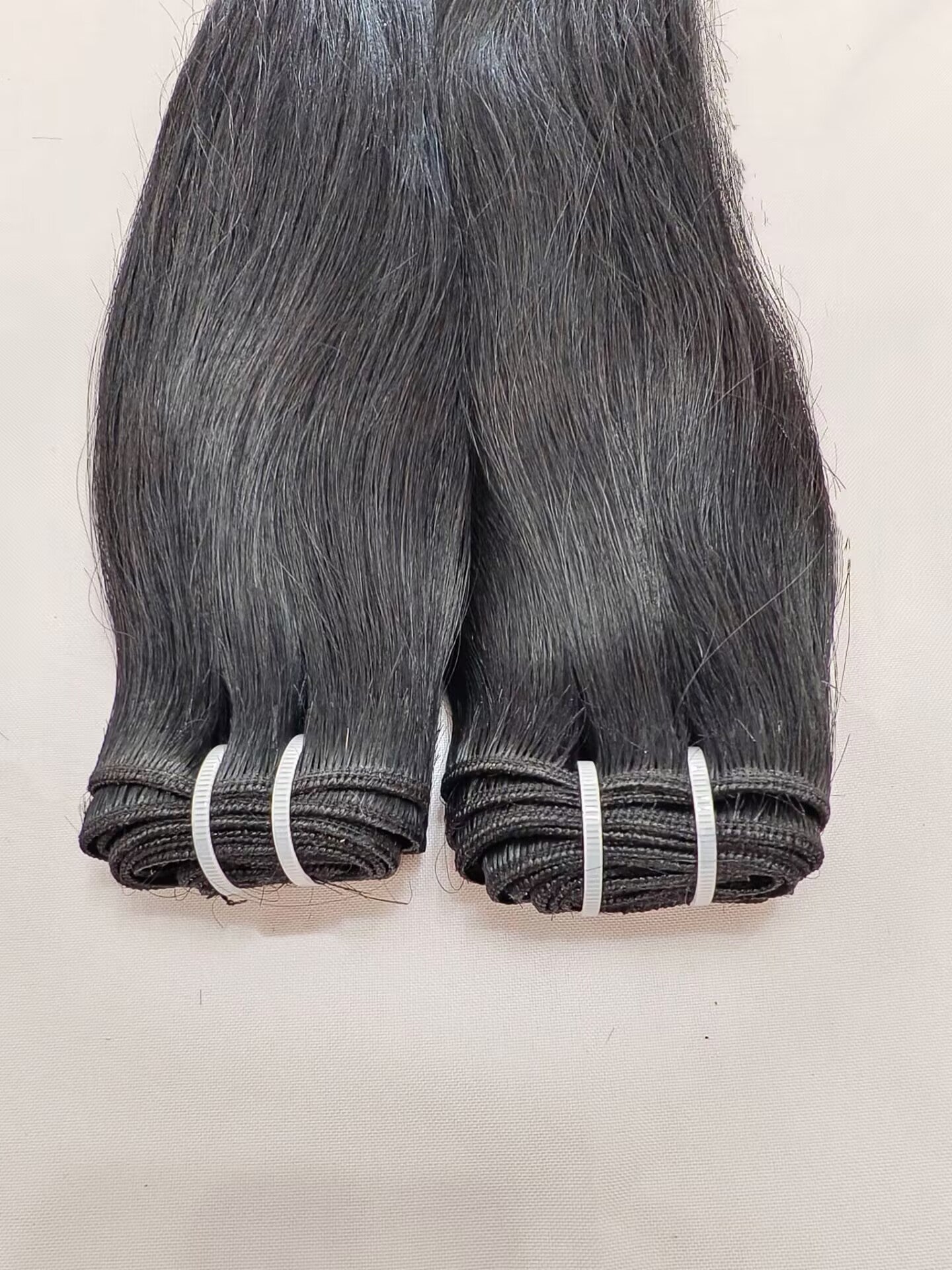 Last 5 Years Jet Black Raw Straight Human Hair Bundles #1 Color, Unprocessed One Donor Silky Straight Raw Virgin Human Hair Bundle