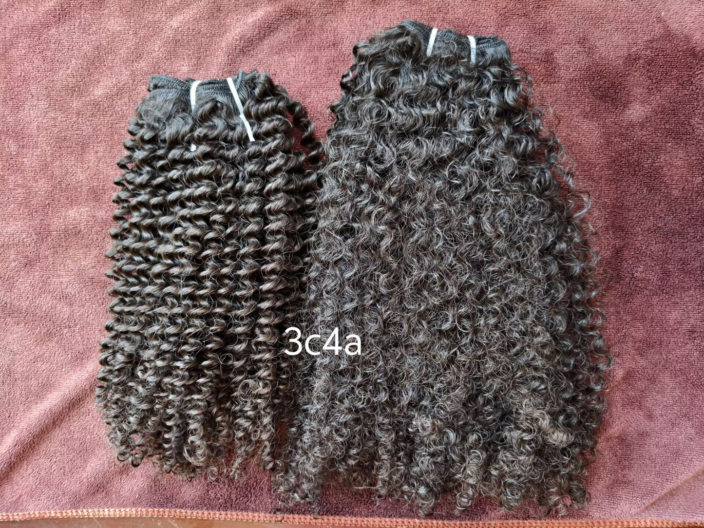 Raw 3c 4a Kinky Curly K Tips - One Donor Human Hair Flat U / V / Tip Extensions