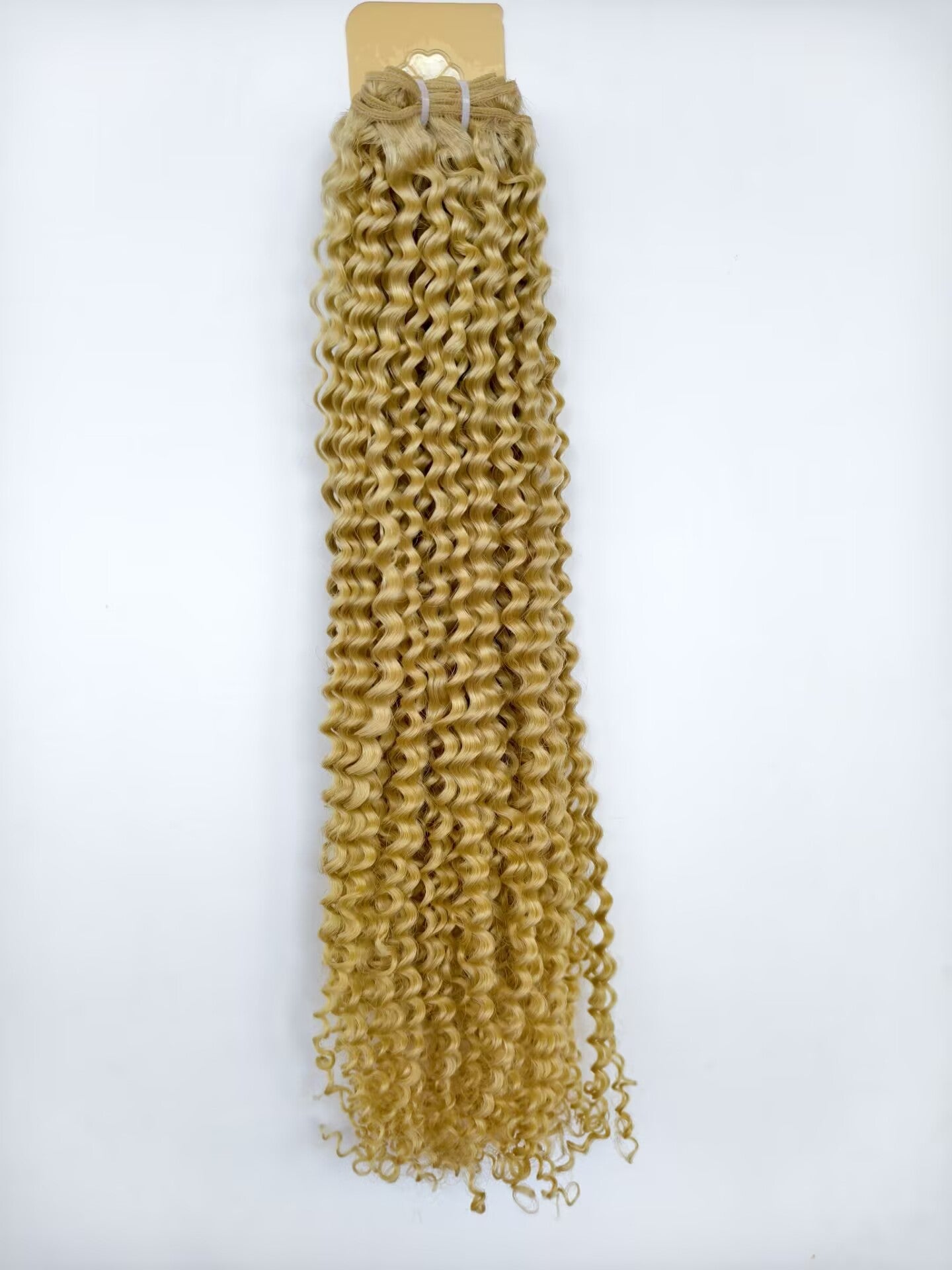 Luxury Light Blonde big kinky curly human hair bundles-use raw one donor hair to bleach Clytie raw hair itself can last 5+years.salon's favorite 100% real human hair