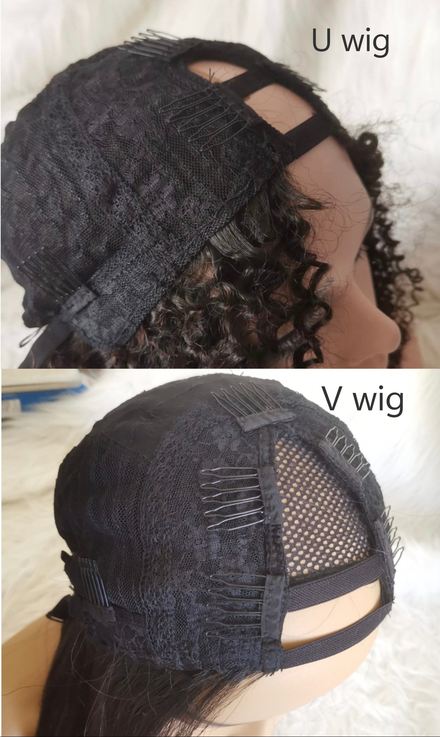 Raw 3c 4a kinky curly U wig V part human hair wigs , 100% one donor cuticle aligned human hair