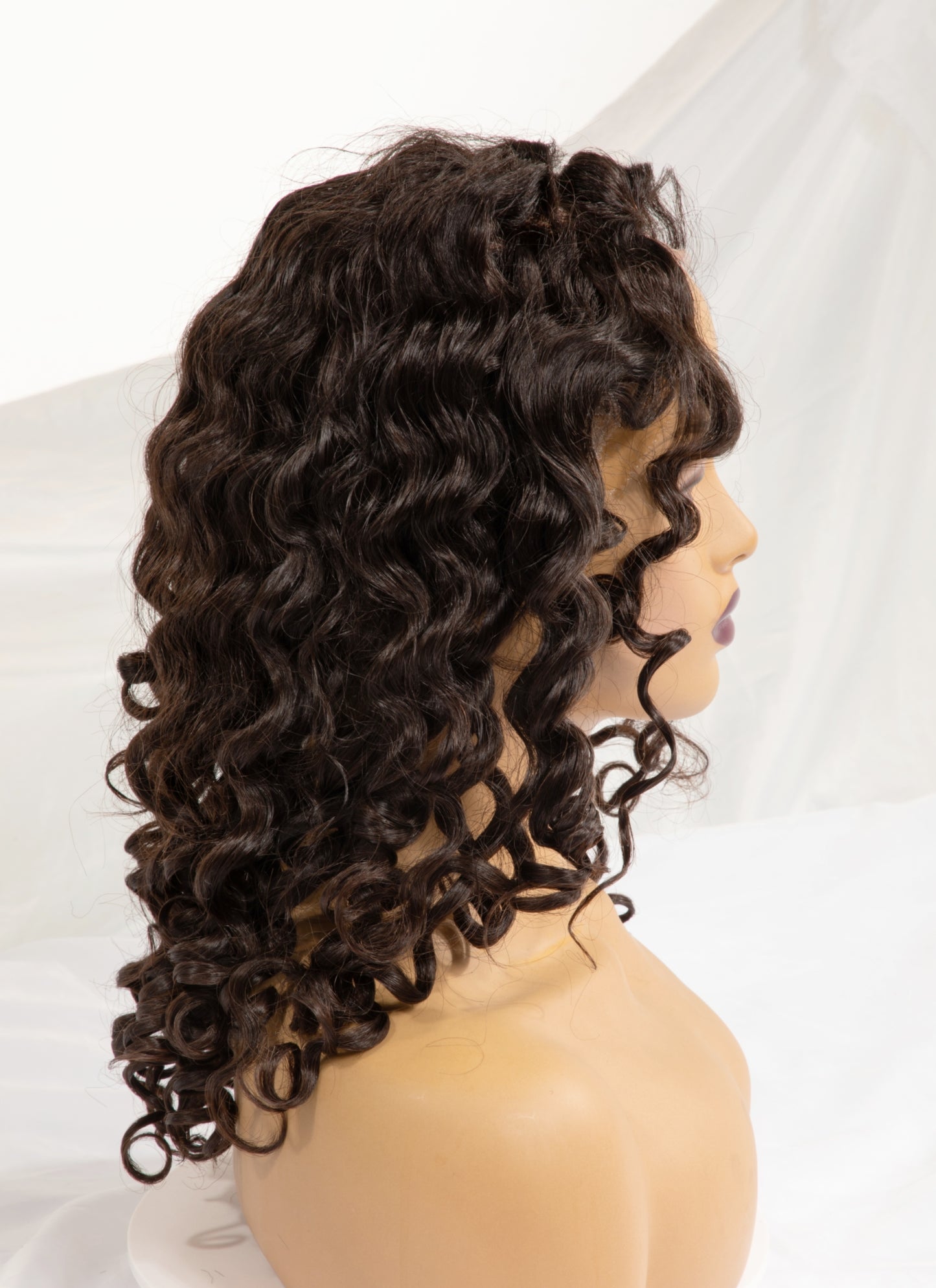 Lift 613 Raw Loose Curly Human Hair Lace Closure Transparent HD Wig-2×6 & 4×4 & 5×5 & 6×6
