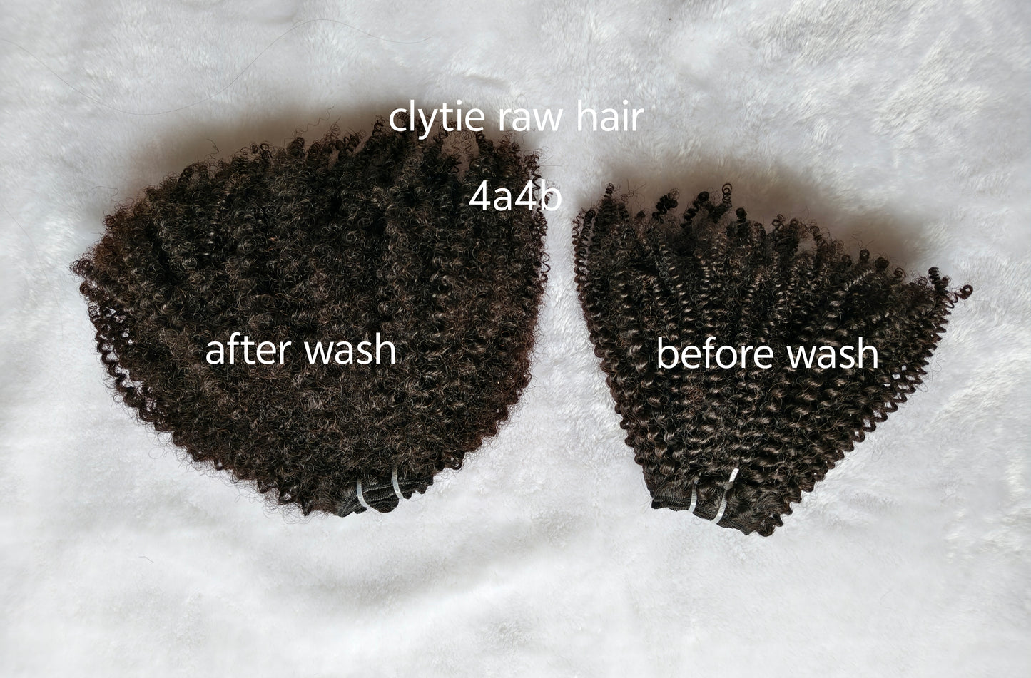 4a 4b kinky curly bundles, 100% raw one donor human hair