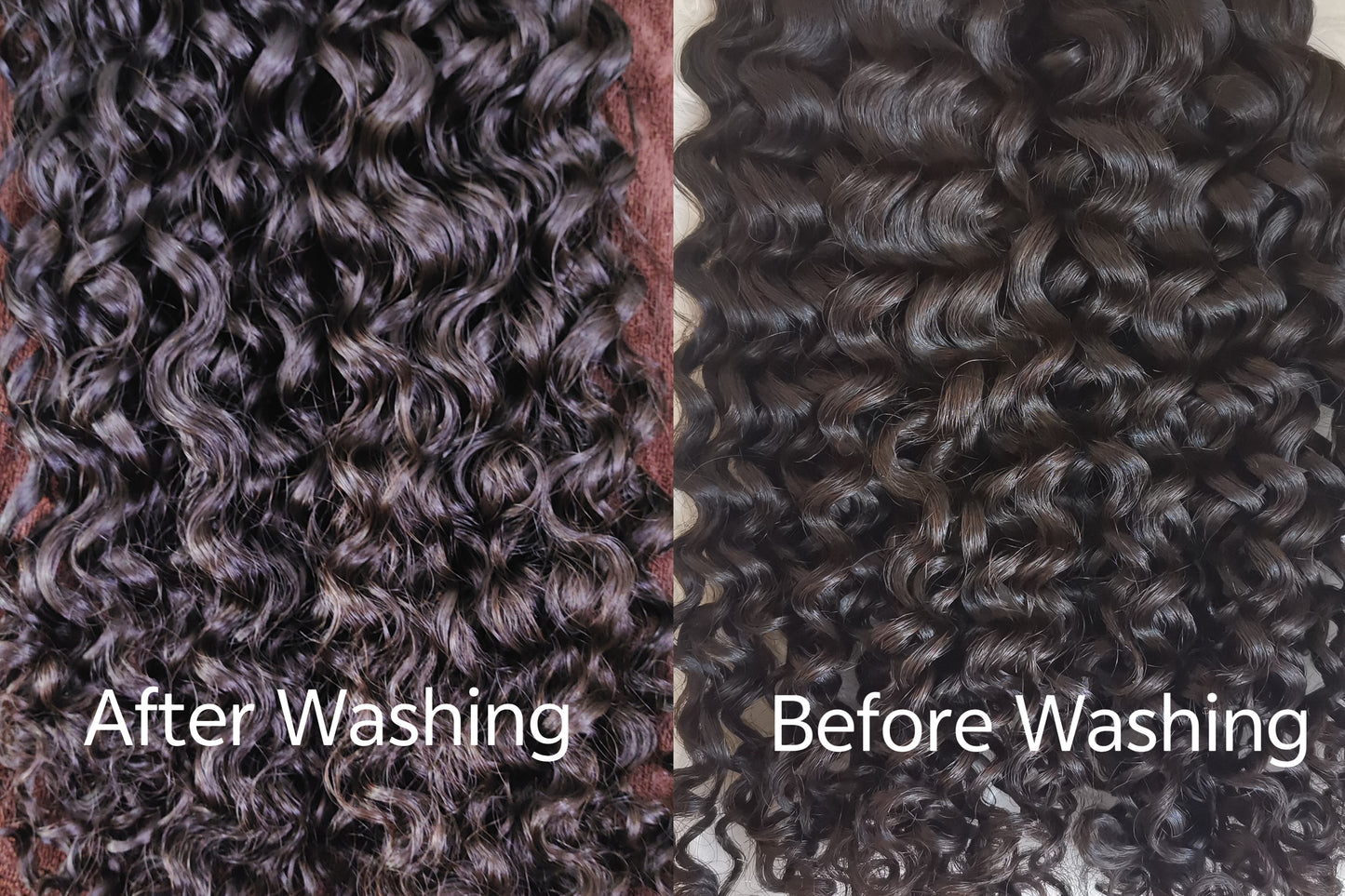 Raw tight deep curly Keratin I Tips - One Donor Human Hair Extensions
