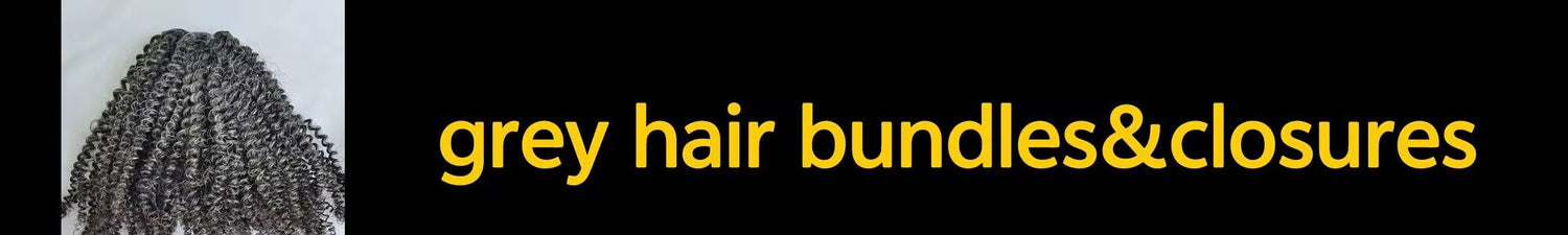 Salt and pepper hair bundles & closures