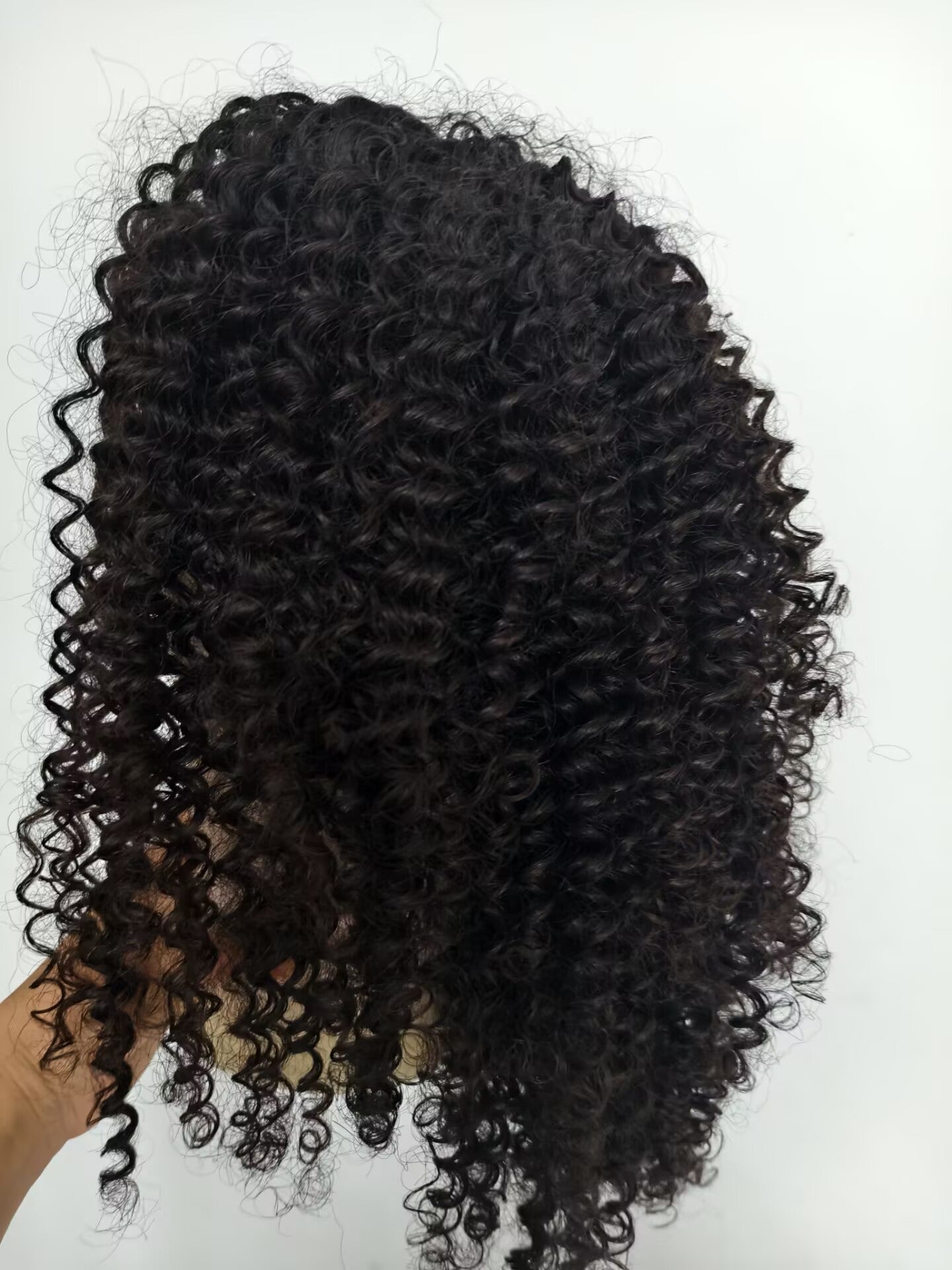Clytie Raw 3b3c Jerry Curly Half Wig  Human Hair Wigs , 100% One Donor Cuticle Aligned Human Hair