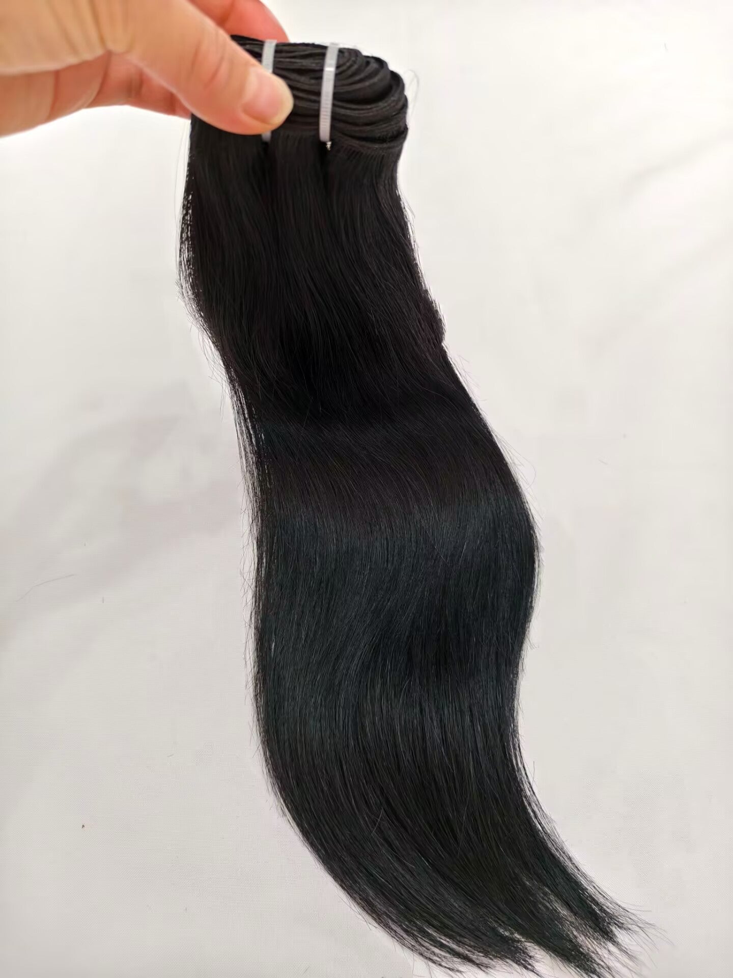 Last 5 Years Jet Black Raw Straight Human Hair Bundles  #1 Color, Unprocessed One Donor Silky Straight Raw Virgin Human Hair Bundle