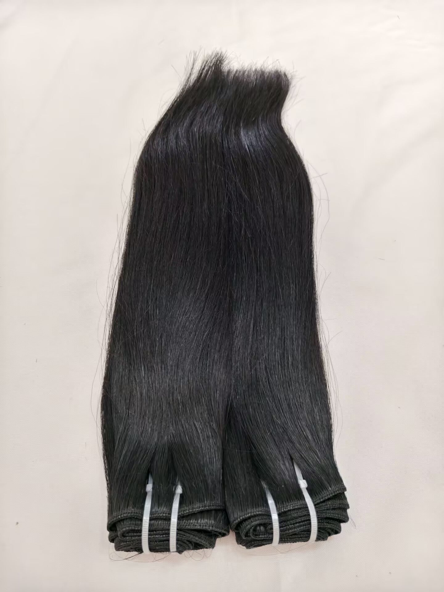 Last 5 Years Jet Black Raw Straight Human Hair Bundles  #1 Color, Unprocessed One Donor Silky Straight Raw Virgin Human Hair Bundle