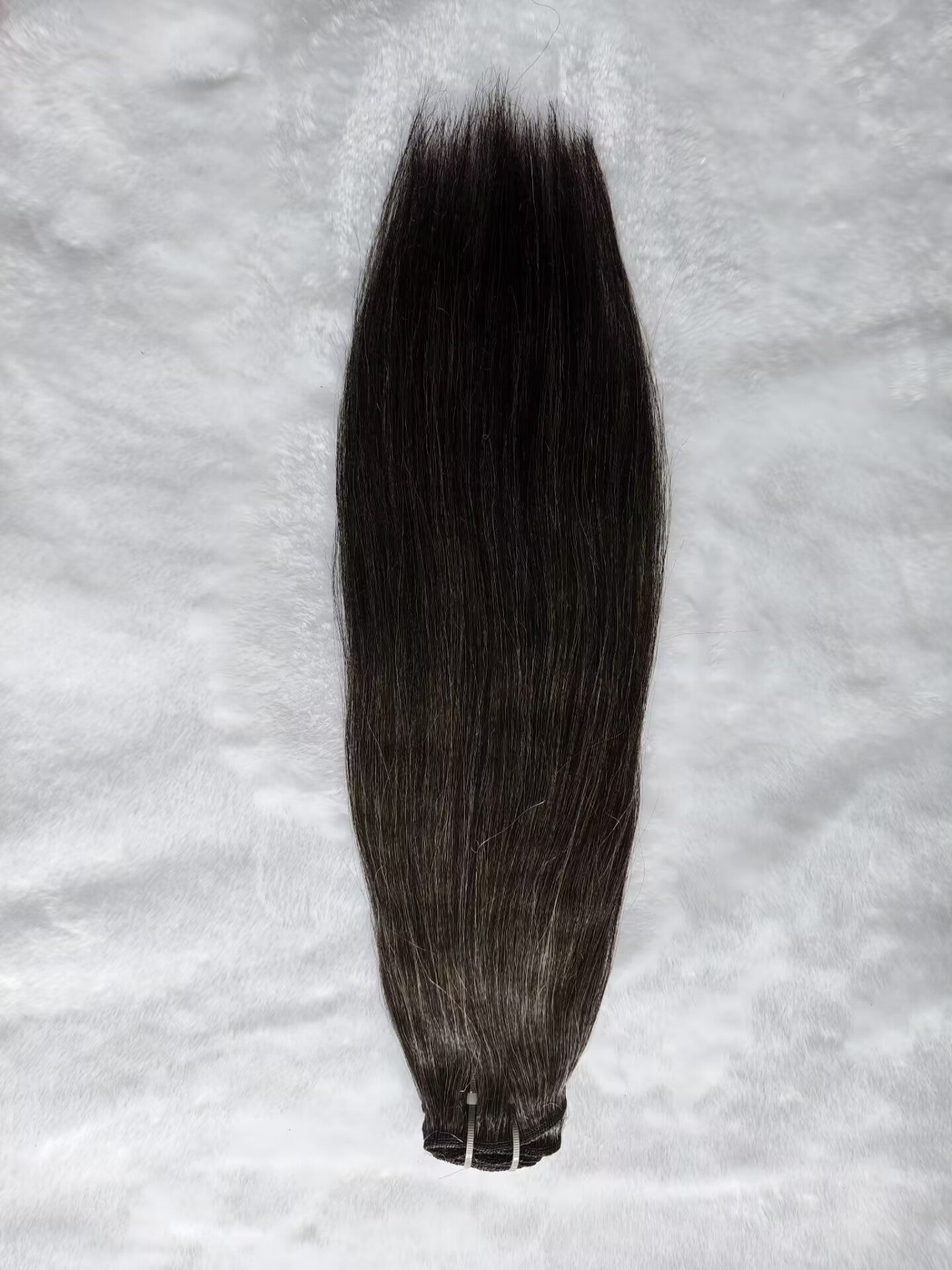 Clytie Raw Grey yaki straight Salt and Pepper Gray Human Hair 1 Bundle yaki straight Grey Human Hair Bundles 50% Grey Mixed Black Color bundles