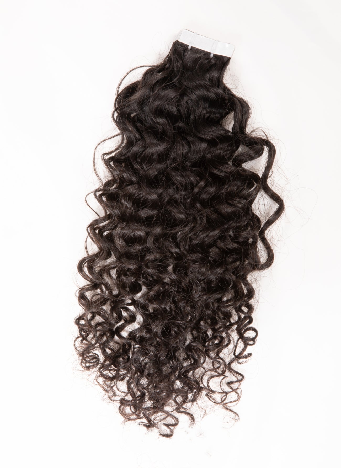 raw deep tight curly tape ins extension, real one donor human hair tape extensions