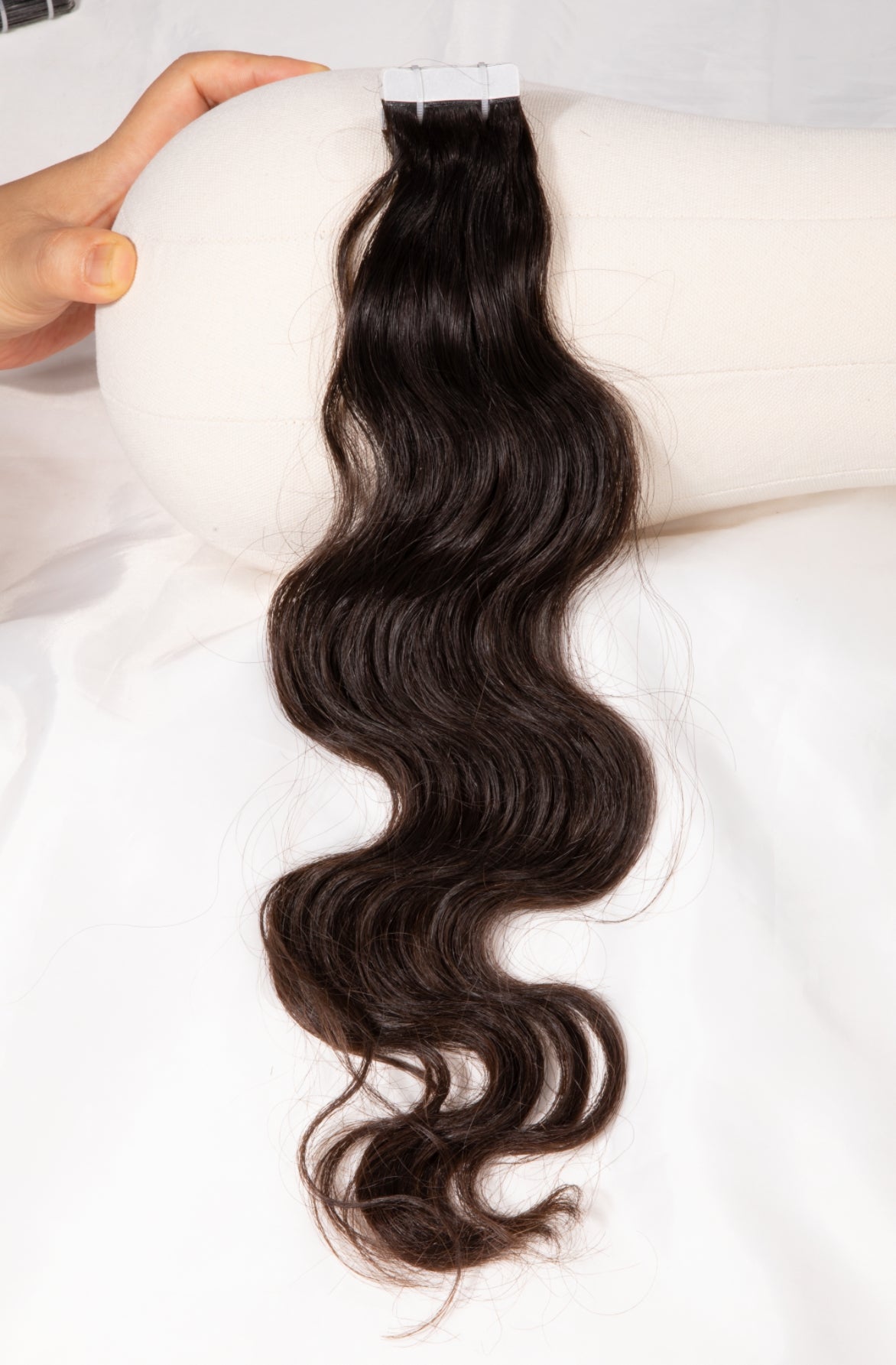 Body Wave Wavy Tape Ins Extensions Raw One Donor Human Hair