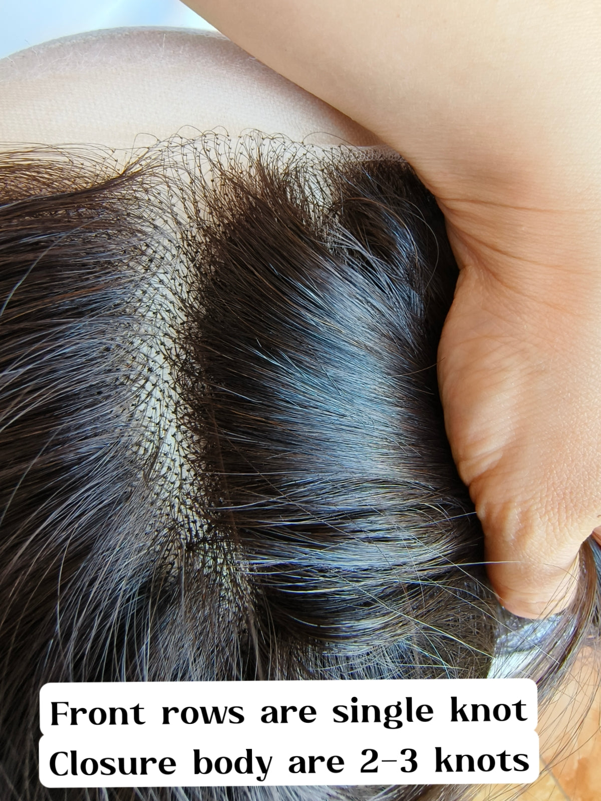 Yaki straight HD transparent closure natural color-100% raw one donor hair
