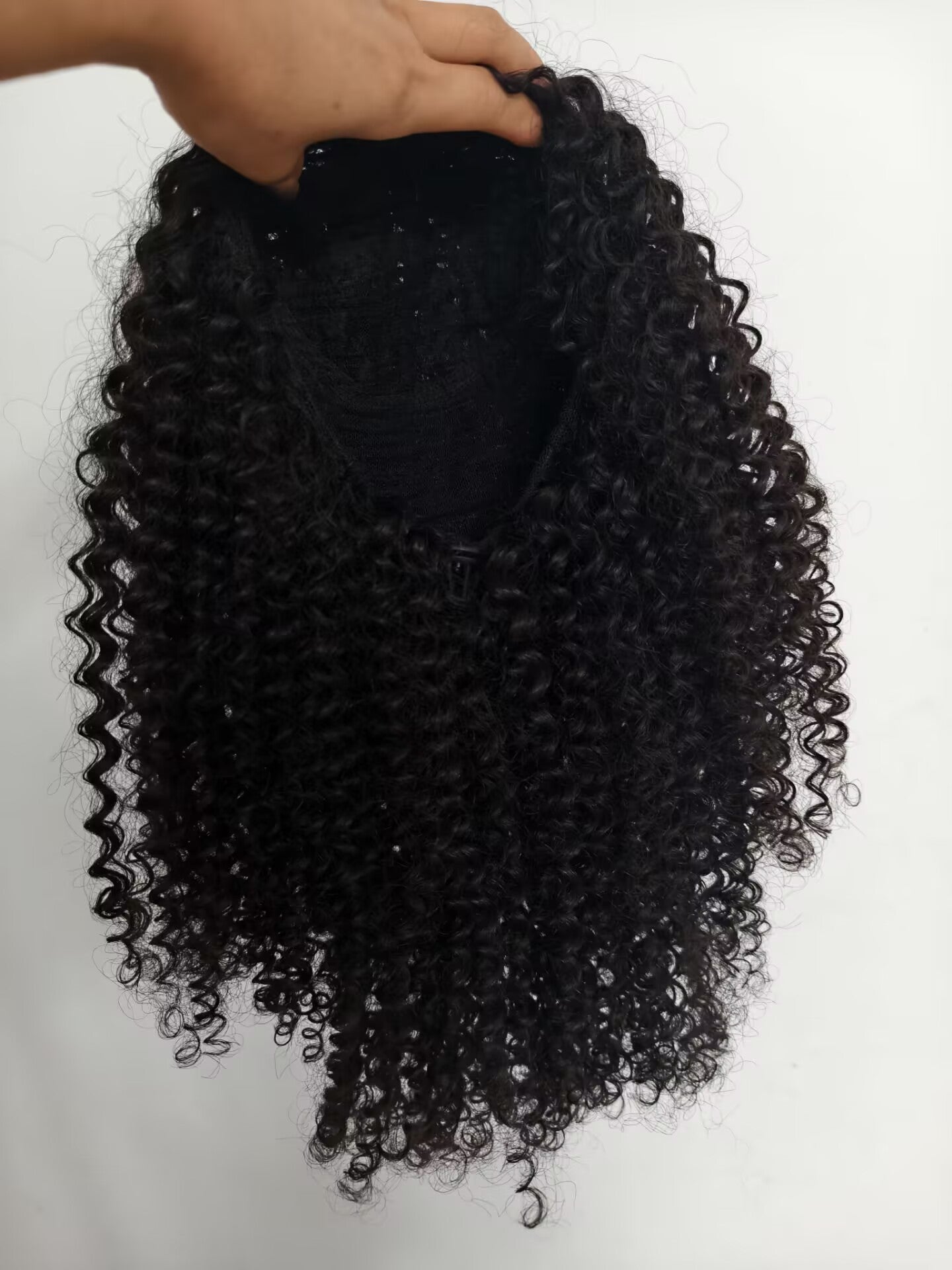 Clytie Raw 3b3c Jerry Curly Half Wig  Human Hair Wigs , 100% One Donor Cuticle Aligned Human Hair