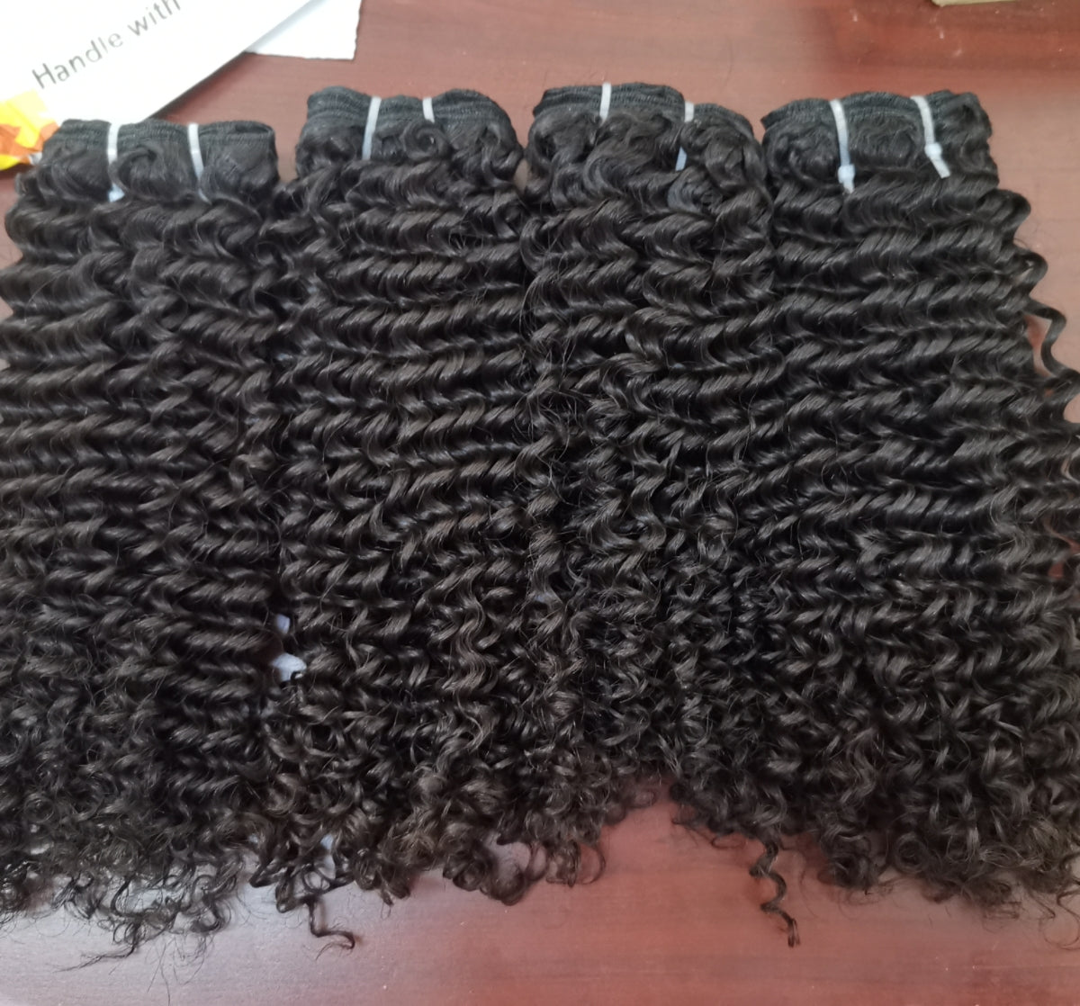 3b 3c kinky curly bundles, 100% raw one donor human hair