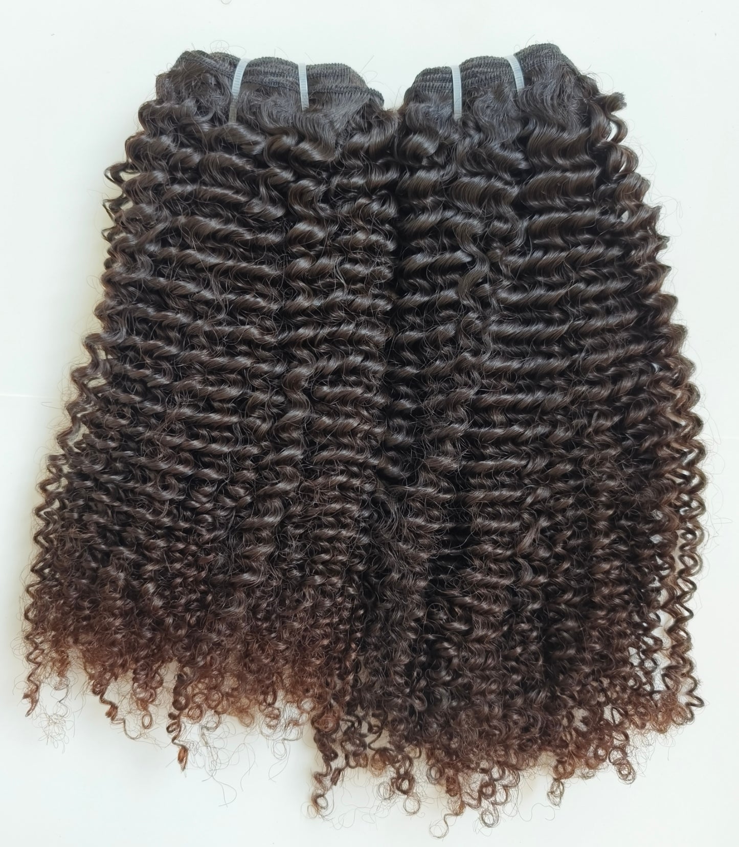 3c 4a Kinky Curly raw hair bundles, 100% one donor human hair