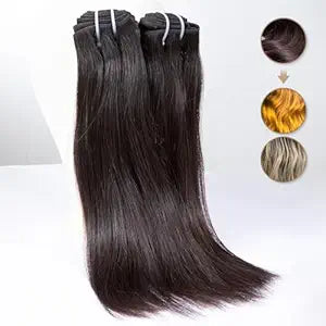 Last 5 Years Raw Straight Human Hair Bundles Natural Color, Unprocessed One Donor Silky Straight Raw Virgin Human Hair Bundle