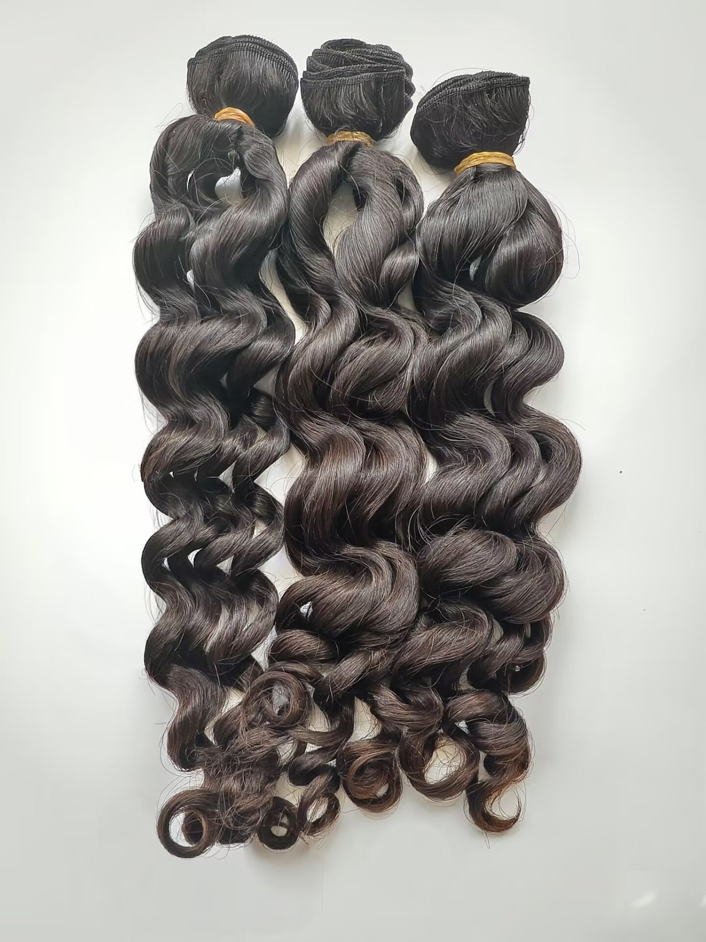 Clytie Raw molado curly Human Hair Bundles Natural Color,  One Donor tight curly  Raw Virgin Human Hair Bundle