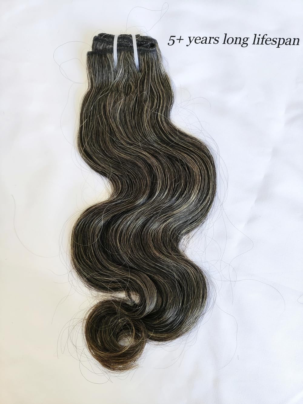 Clytie salt and pepper human hair body wave bundle raw one donor grey hair bundles gray hair factory