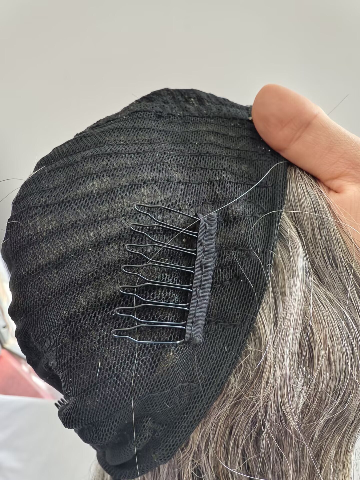 Clytie Raw 80% Grey  Body Wave Salt and Pepper Gray Half Wig  Human Hair Wigs , 100% One Donor Cuticle Aligned Human Hair