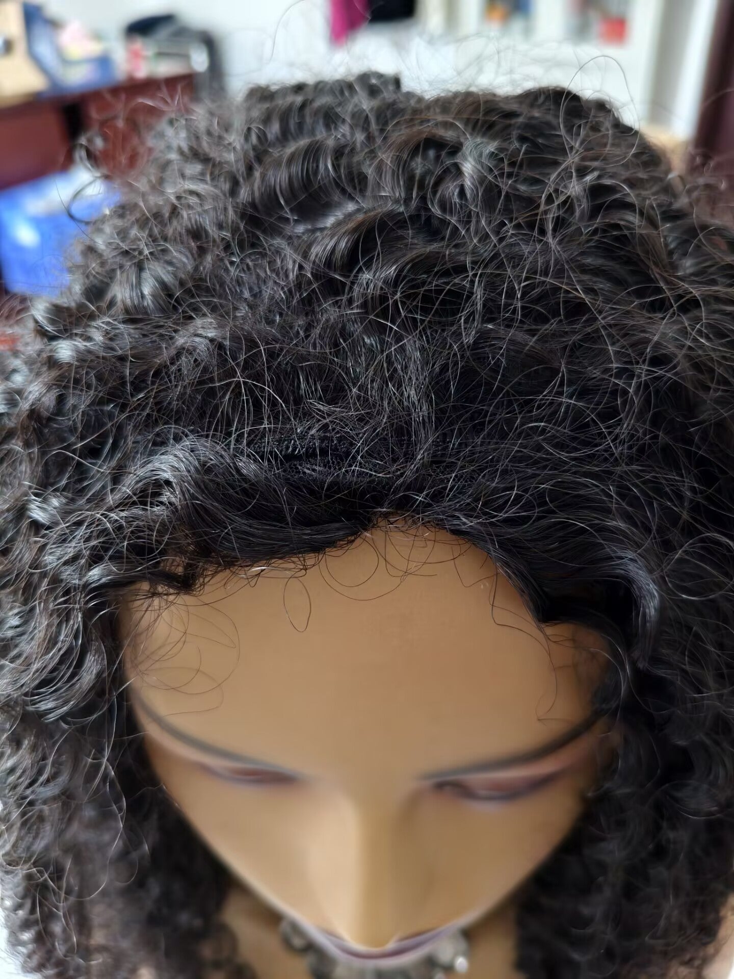 Clytie Raw 3b3c Jerry Curly Half Wig  Human Hair Wigs , 100% One Donor Cuticle Aligned Human Hair