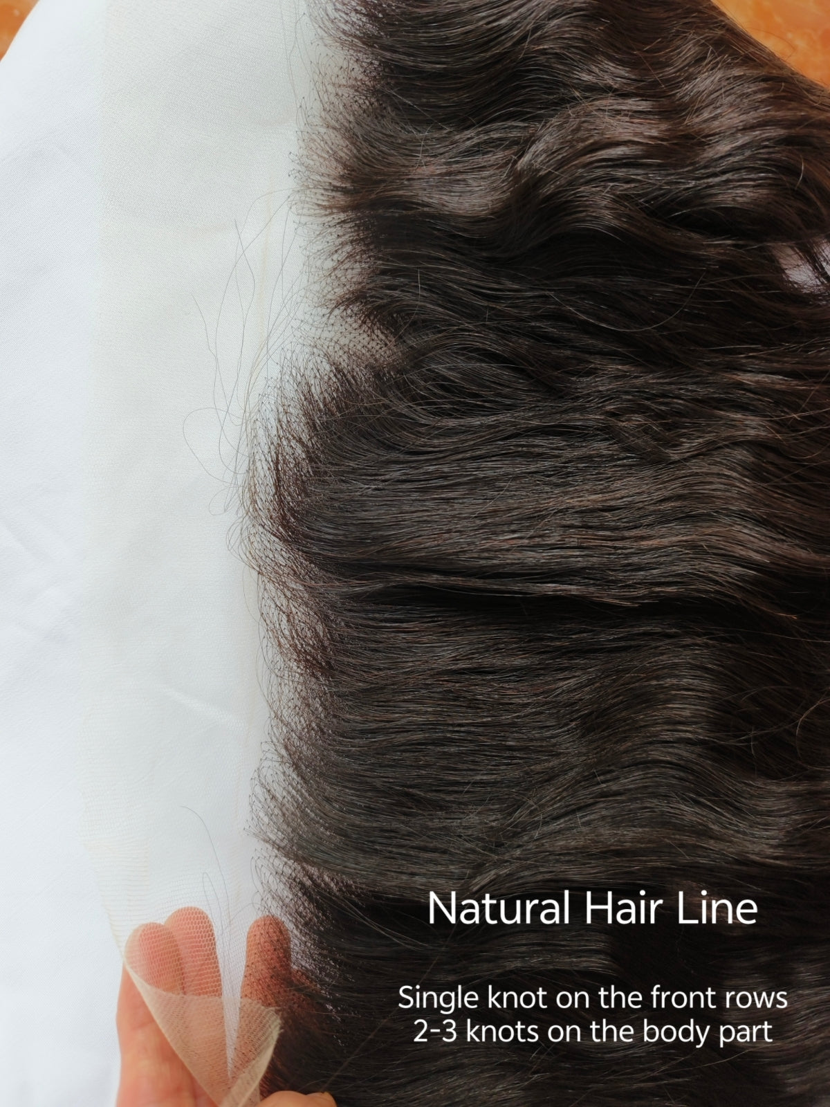 raw body wave frontal natural color-100% raw unprocessed one donor hair