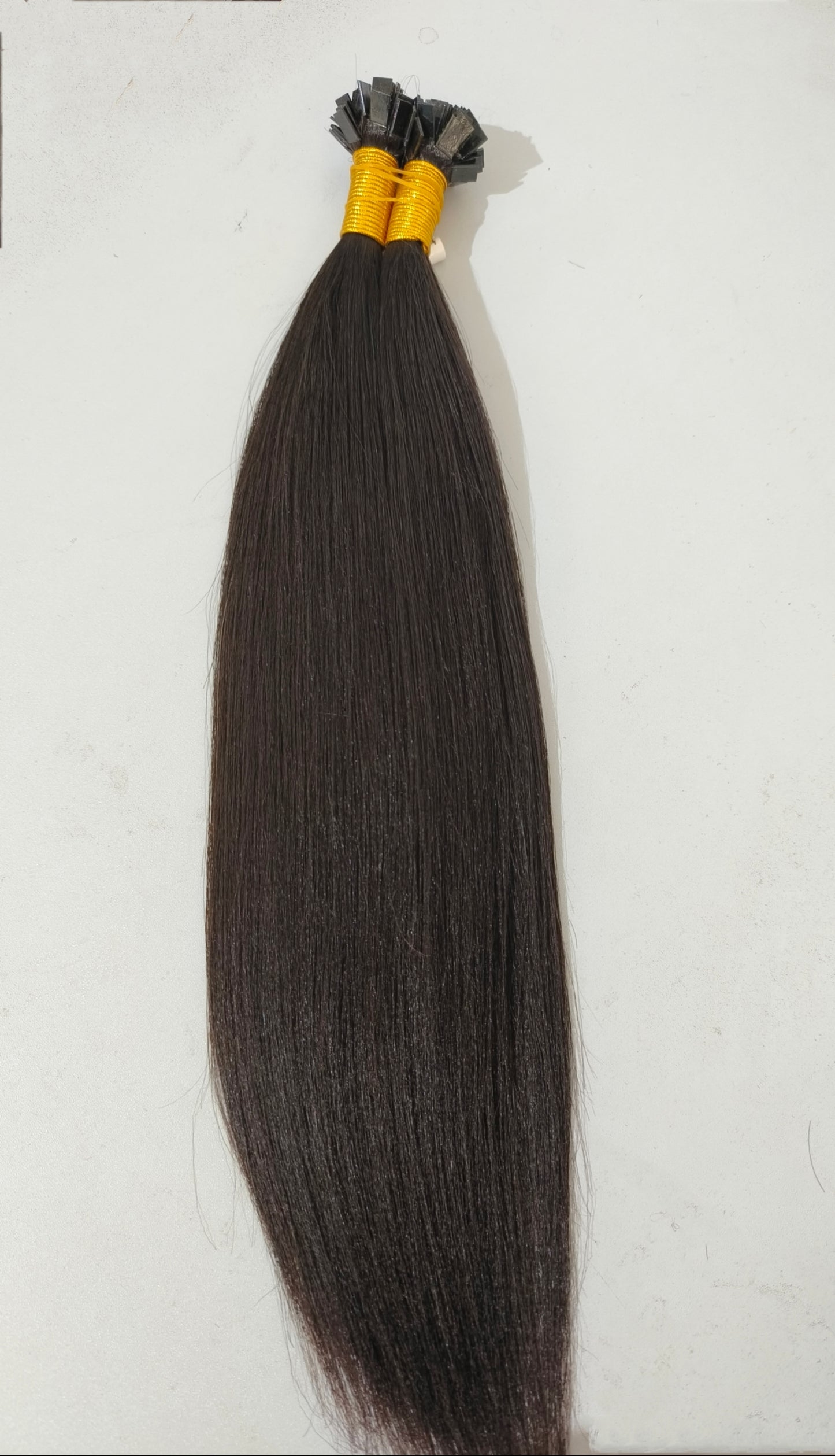 Raw Yaki Straight K Tips - One Donor Human Hair Flat U / V / Tip Extensions