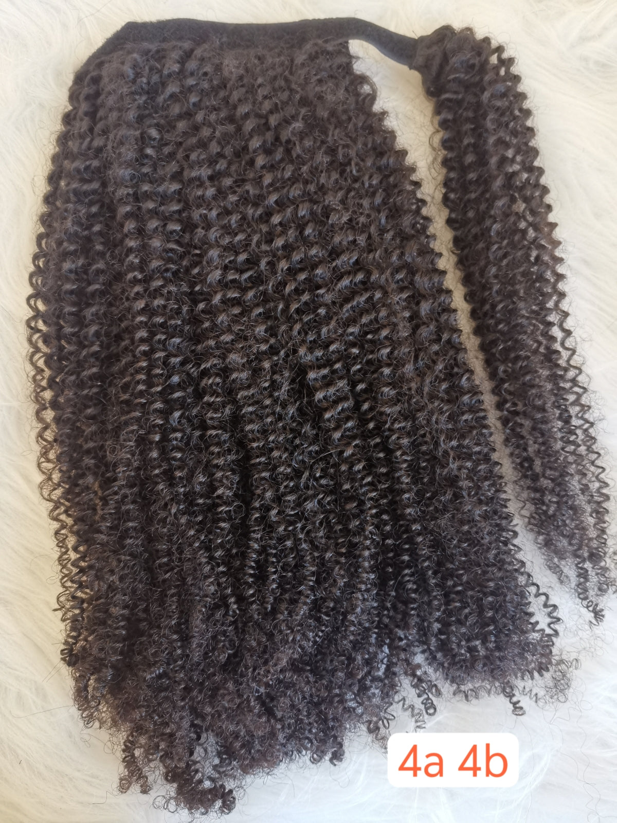 wrap ponytails raw human hair-100% one donor cuticle aligned human hair