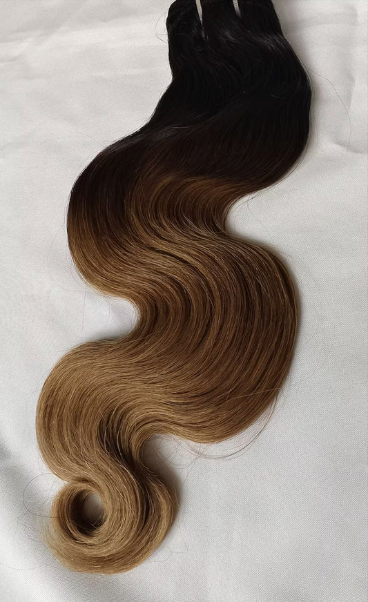 Last 5+ years raw ombre hair body wave  Human Hair Bundles 1b/4/27 color