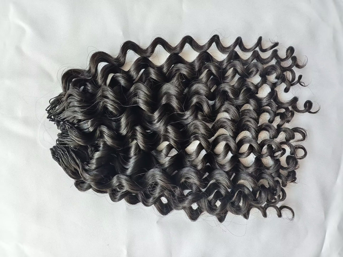 Raw The New Feather Crochet Human Hair Extensions Tight Curly -One Donor Human Hair Deep Curly