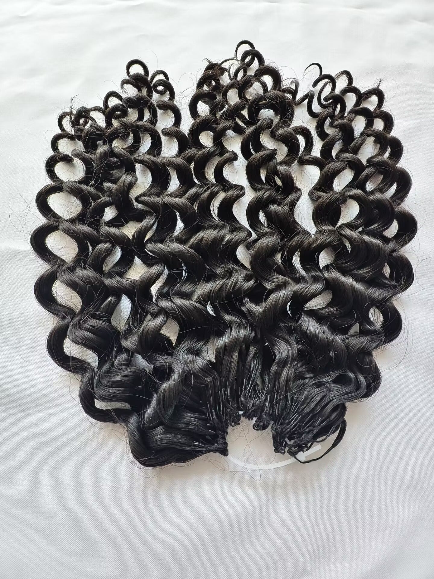 Raw The New Feather Crochet Human Hair Extensions Tight Curly -One Donor Human Hair Deep Curly