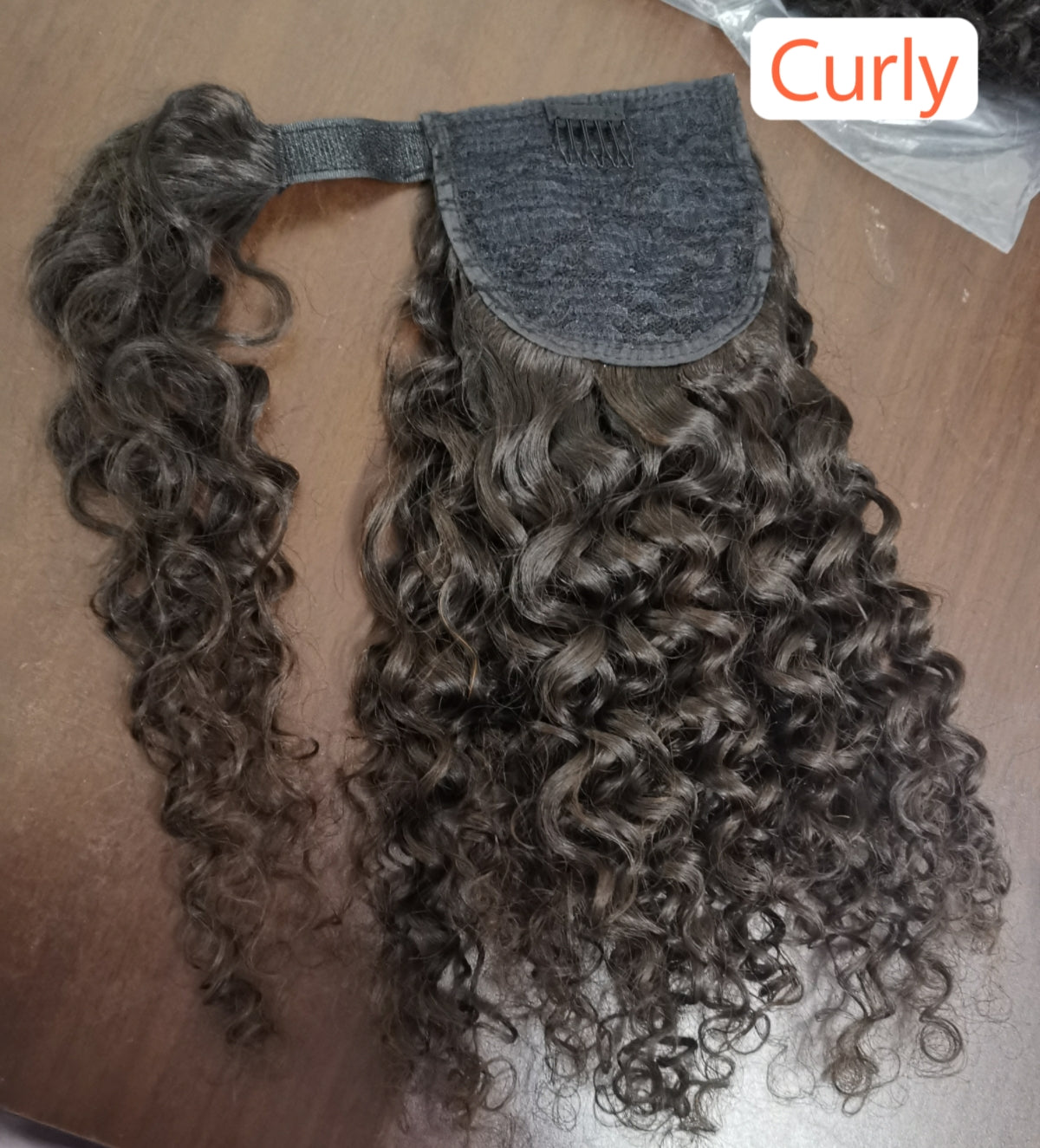 wrap ponytails raw human hair-100% one donor cuticle aligned human hair