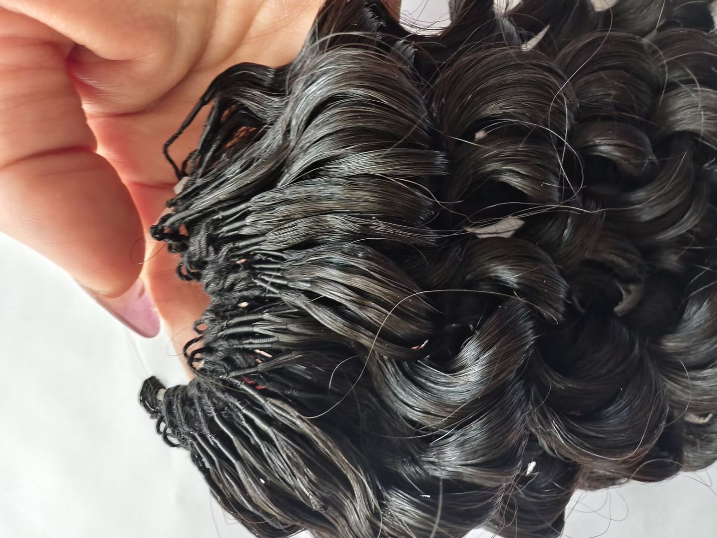 Raw The New Feather Crochet Human Hair Extensions Tight Curly -One Donor Human Hair Deep Curly