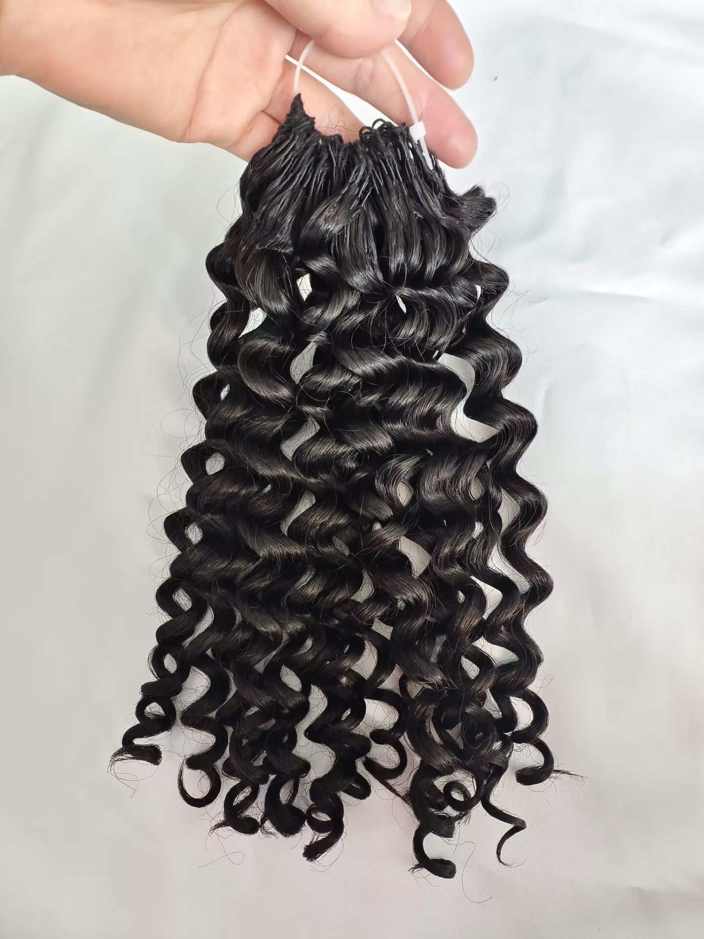Raw The New Feather Crochet Human Hair Extensions Tight Curly -One Donor Human Hair Deep Curly