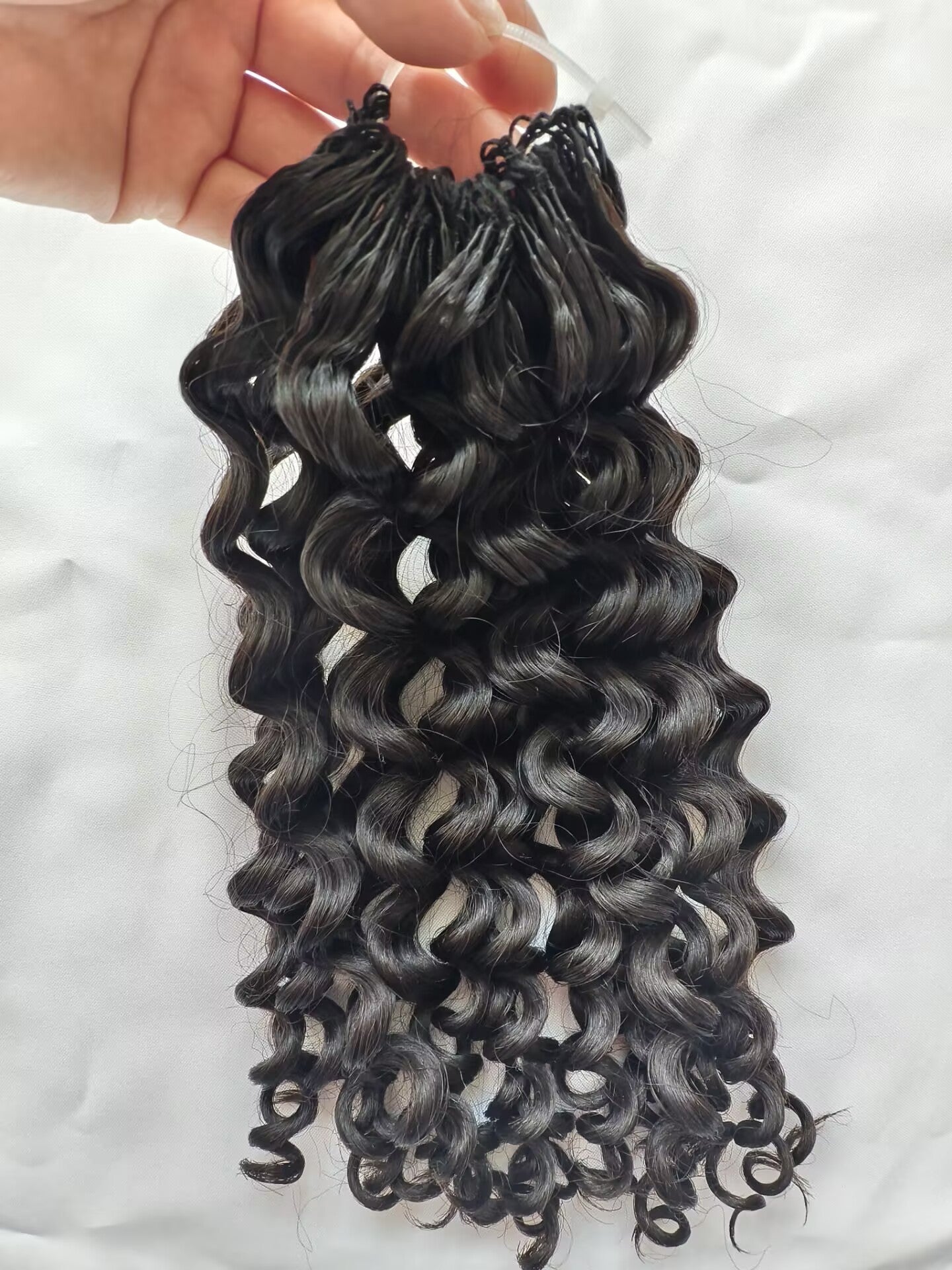 Raw The New Feather Crochet Human Hair Extensions Tight Curly -One Donor Human Hair Deep Curly