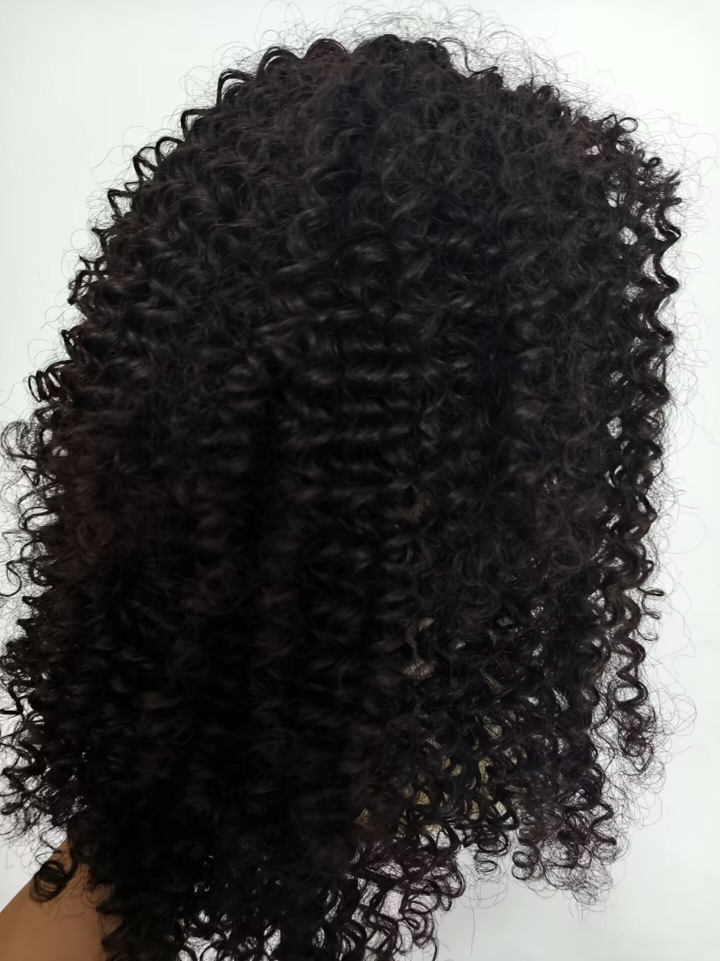 Clytie Raw 3b3c Jerry Curly Half Wig  Human Hair Wigs , 100% One Donor Cuticle Aligned Human Hair