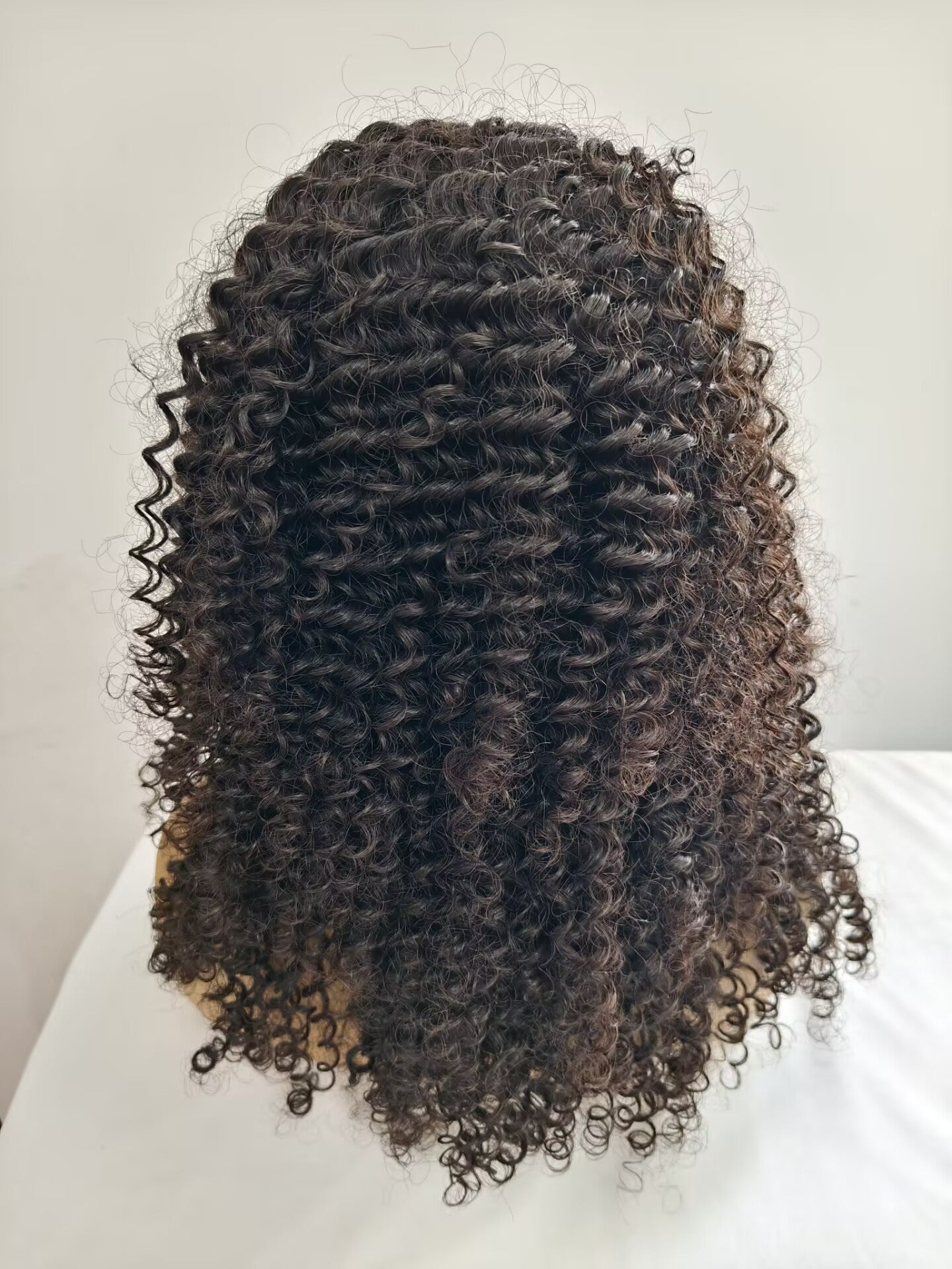 Clytie Raw 3b3c Jerry Curly Half Wig  Human Hair Wigs , 100% One Donor Cuticle Aligned Human Hair