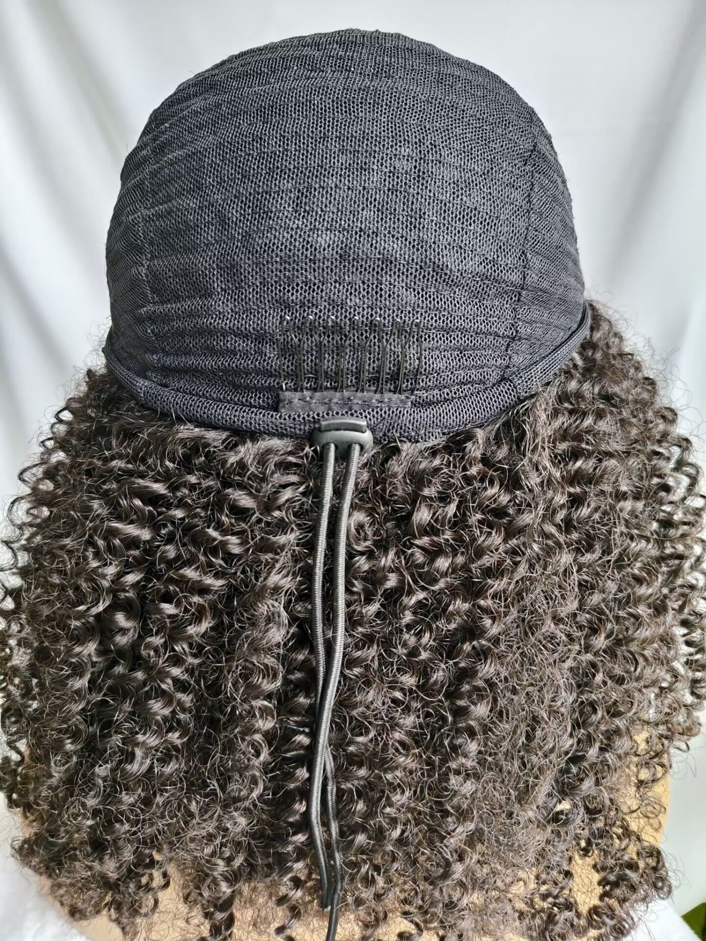 Clytie Raw 3c4a Kinky Curly Half Wig  Human Hair Wigs , 100% One Donor Cuticle Aligned Human Hair