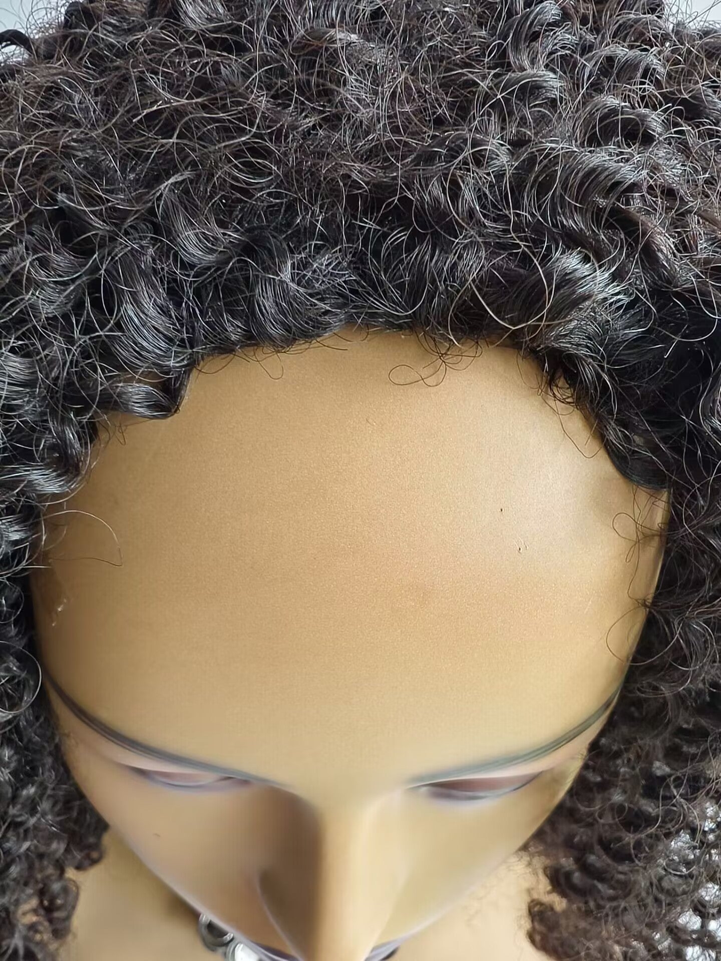 Clytie Raw 3c4a Kinky Curly Half Wig  Human Hair Wigs , 100% One Donor Cuticle Aligned Human Hair