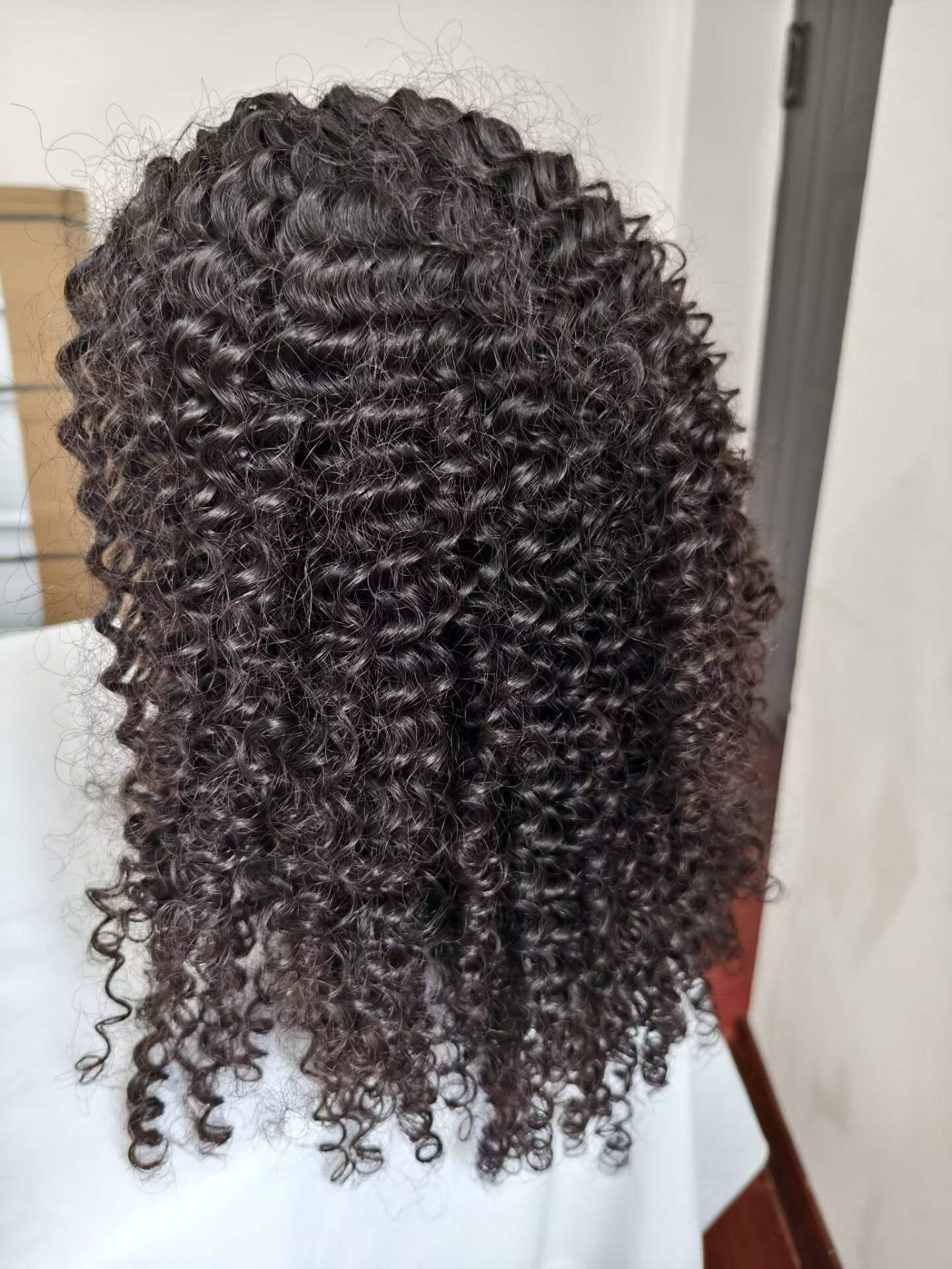 Clytie Raw 3b3c Jerry Curly Half Wig  Human Hair Wigs , 100% One Donor Cuticle Aligned Human Hair