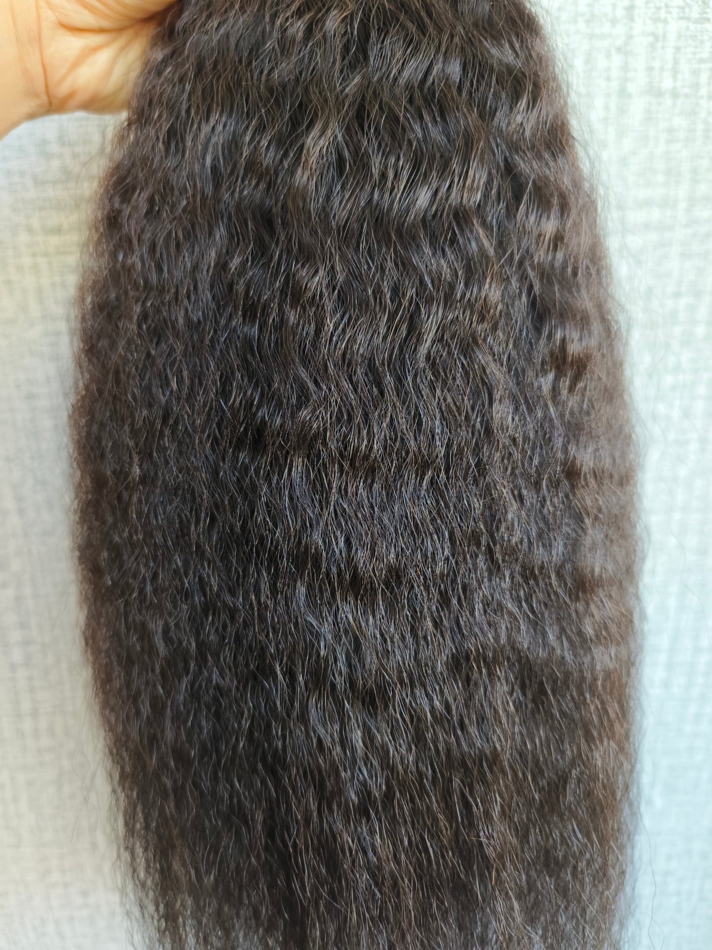 Raw Kinky Straight K Tips - One Donor Human Hair Flat U / V / Tip Extensions