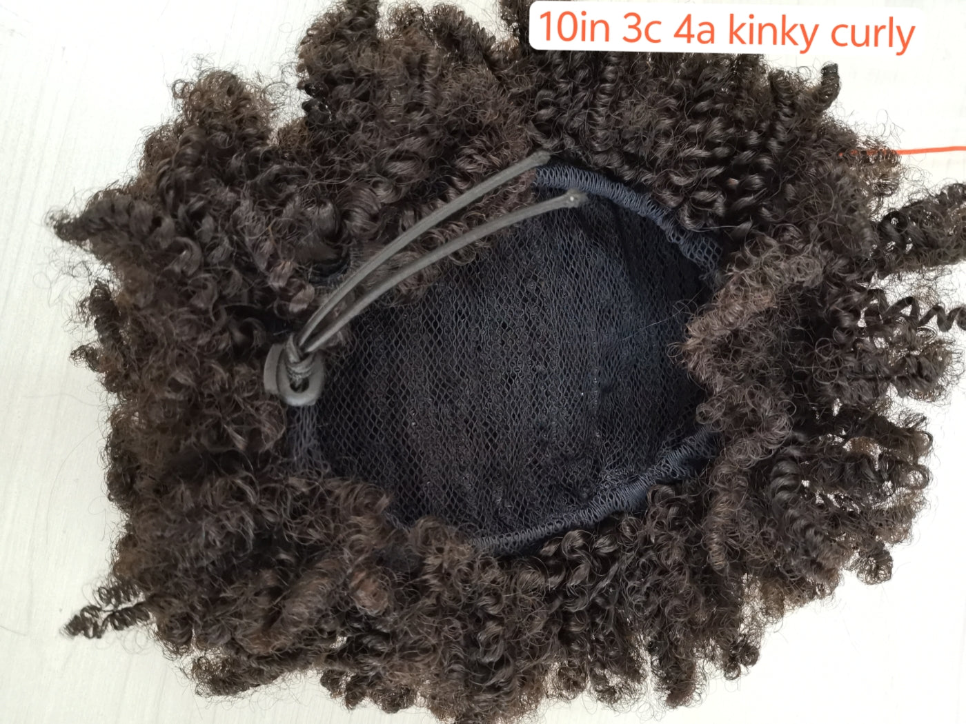 Drawstring ponytails raw human hair-100% one donor cuticle aligned human hair