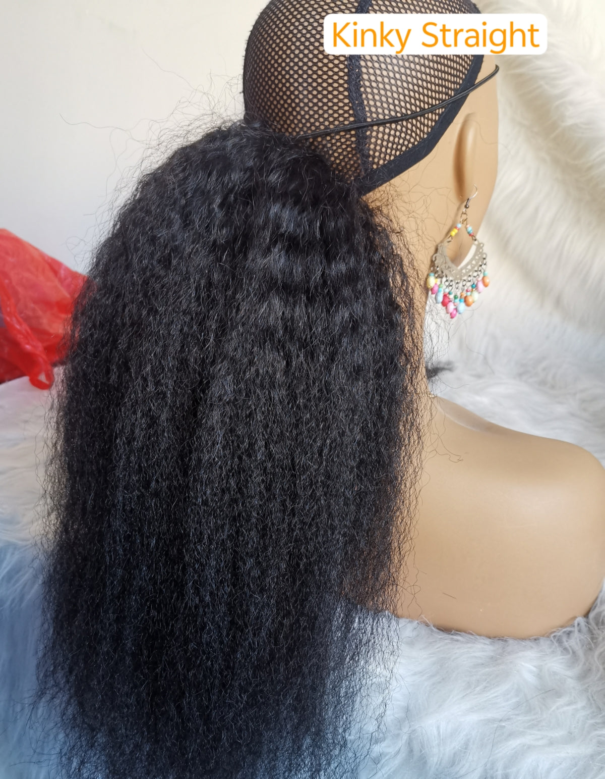 Drawstring ponytails raw human hair-100% one donor cuticle aligned human hair