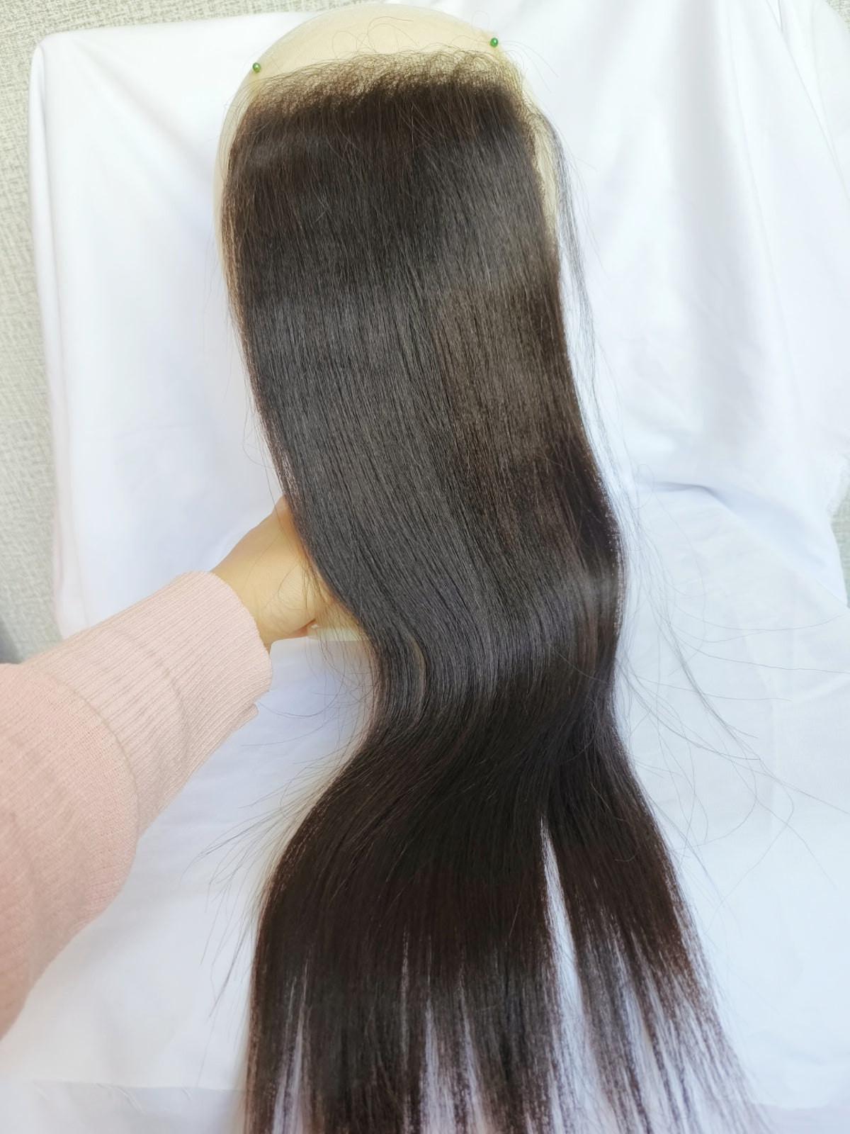 Yaki straight HD transparent closure natural color-100% raw one donor hair