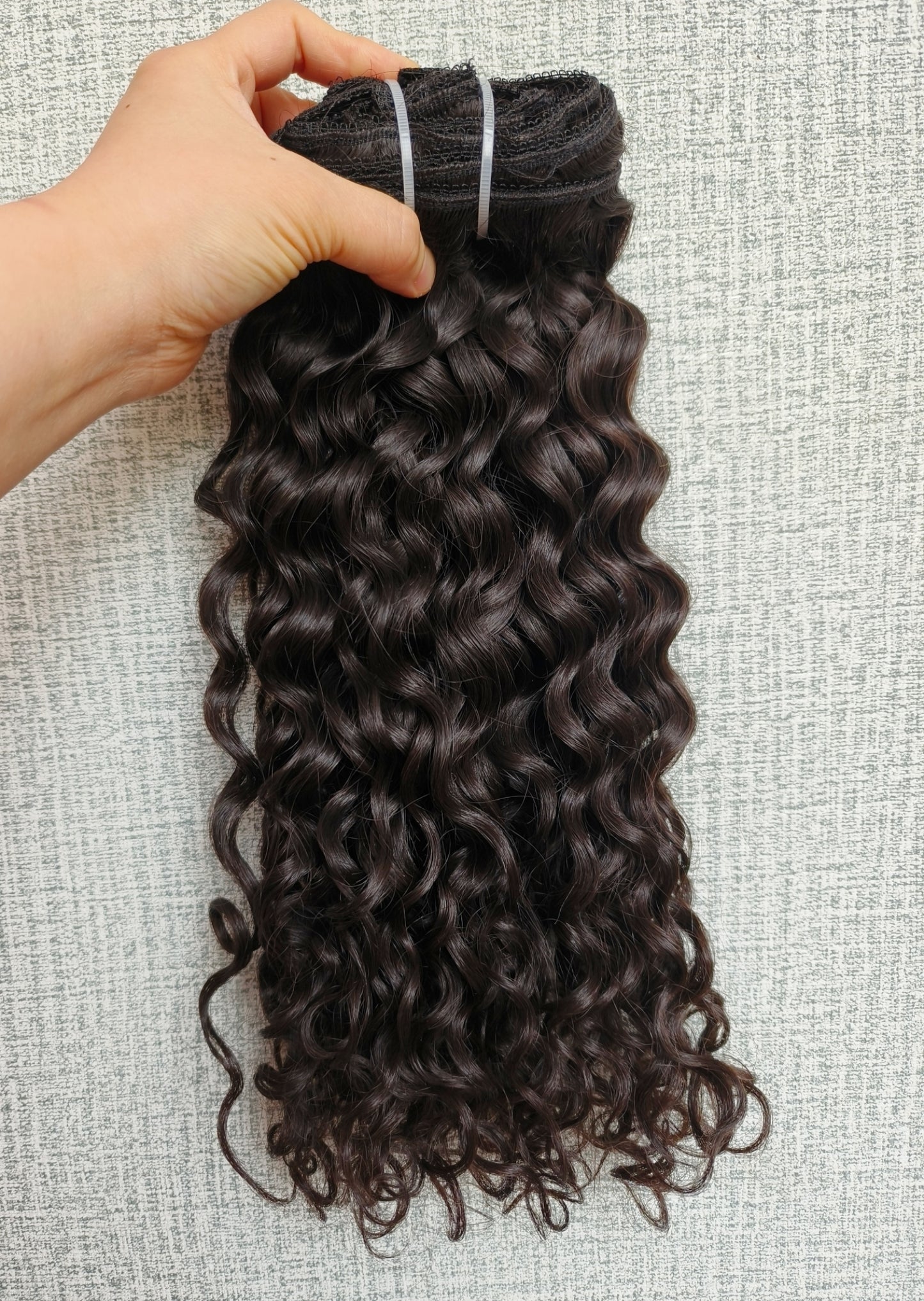 Loose Curly Raw Human Hair Clip Ins-Seamless and Classic