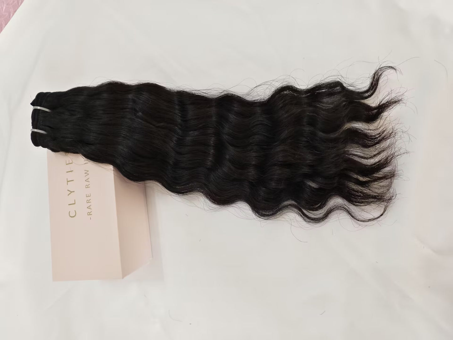 Last 5 Years Wavy Human Hair Bundles Natural Color, One Donor Wavy Raw Virgin Human Hair Bundle