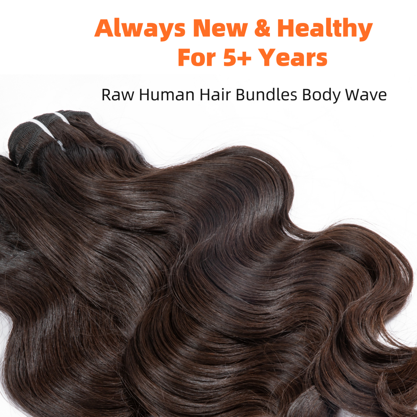 Last 5 Years Raw Body Wave Human Hair Bundles Natural Color, One Donor Wavy Raw Virgin Human Hair Bundle