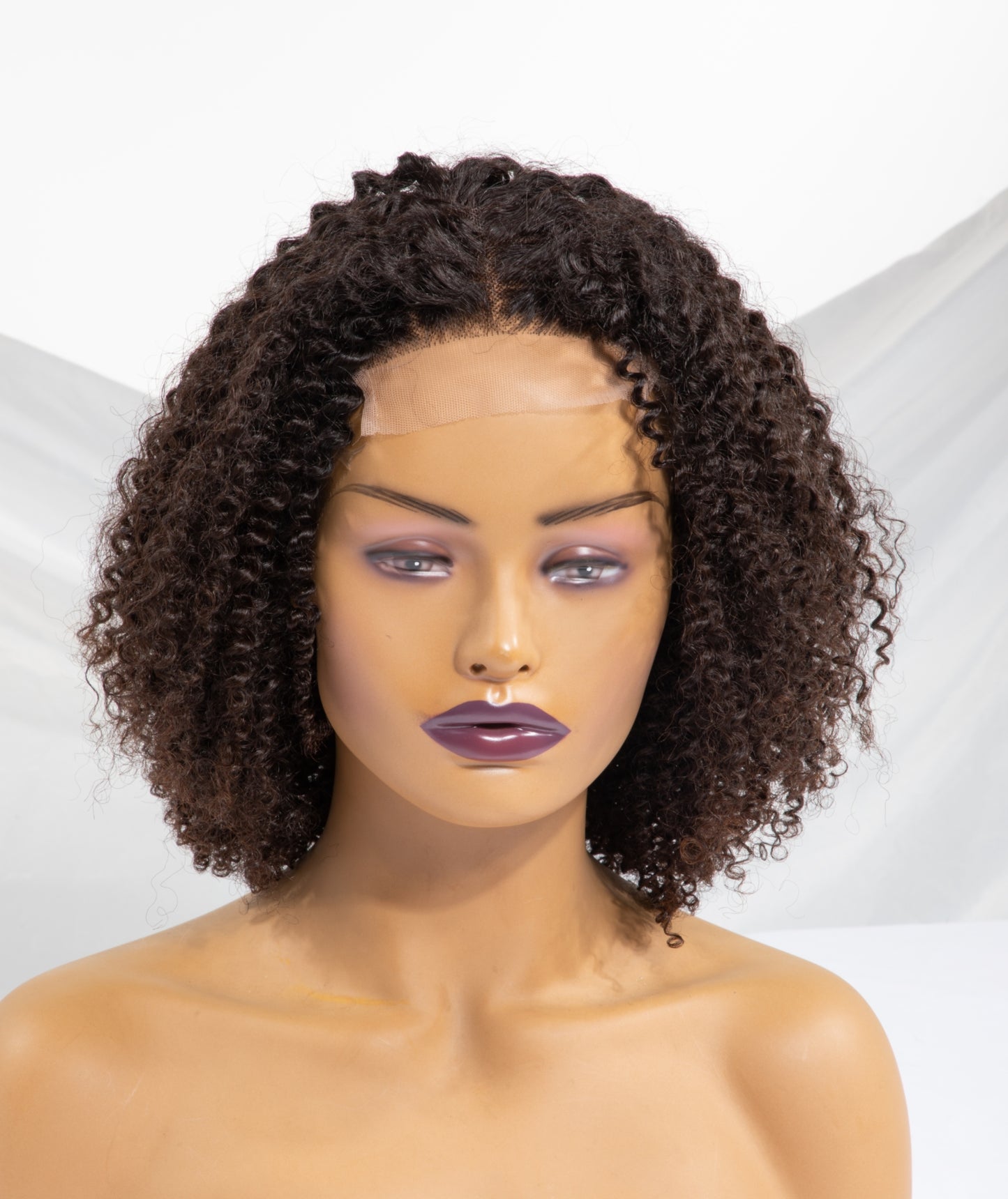 Raw 3c 4a Kinky Curly Human Hair Lace Closure Transparent HD Wig -2×6 & 4×4 & 5×5 & 6×6 Lift 613