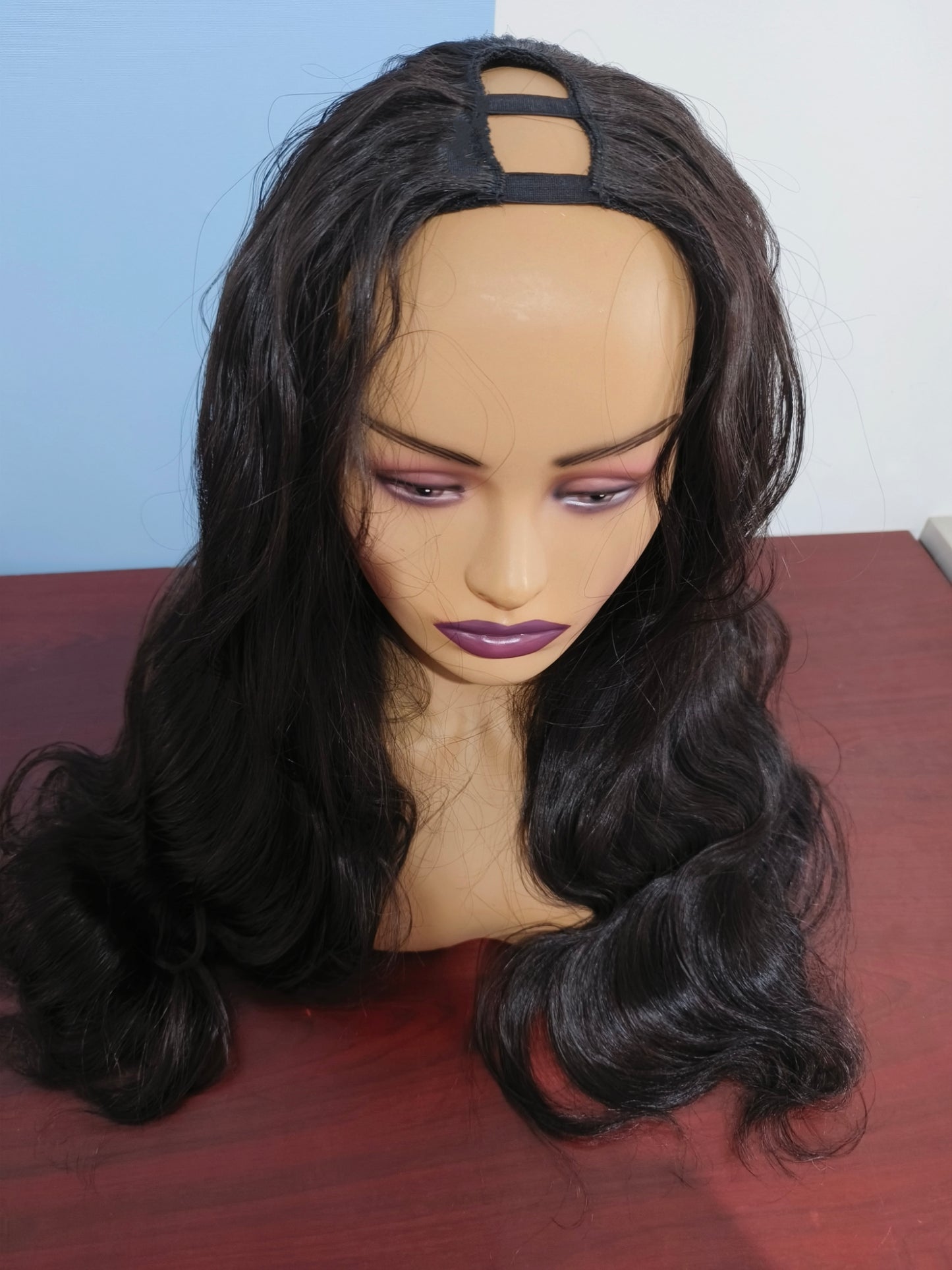 Raw Body Wave  U wig V part human hair wigs , 100% one donor cuticle aligned human hair