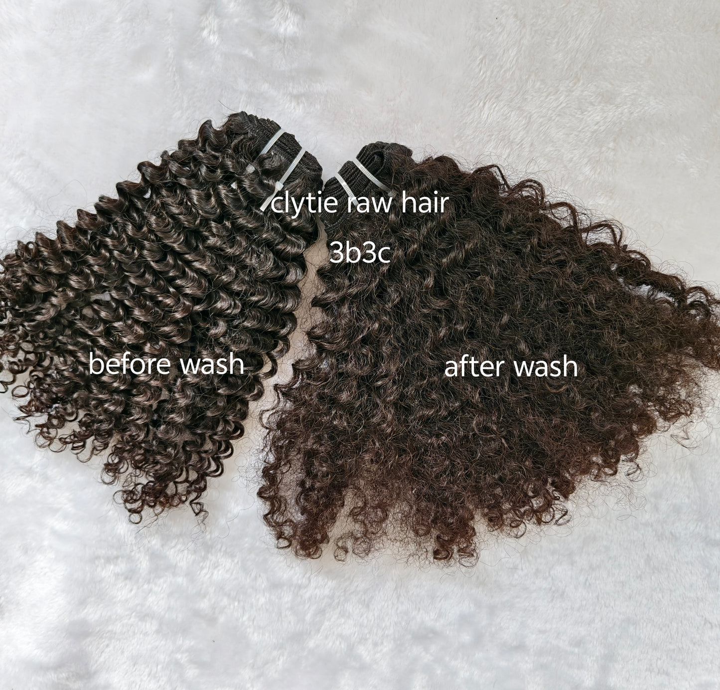3b 3c kinky curly bundles, 100% raw one donor human hair