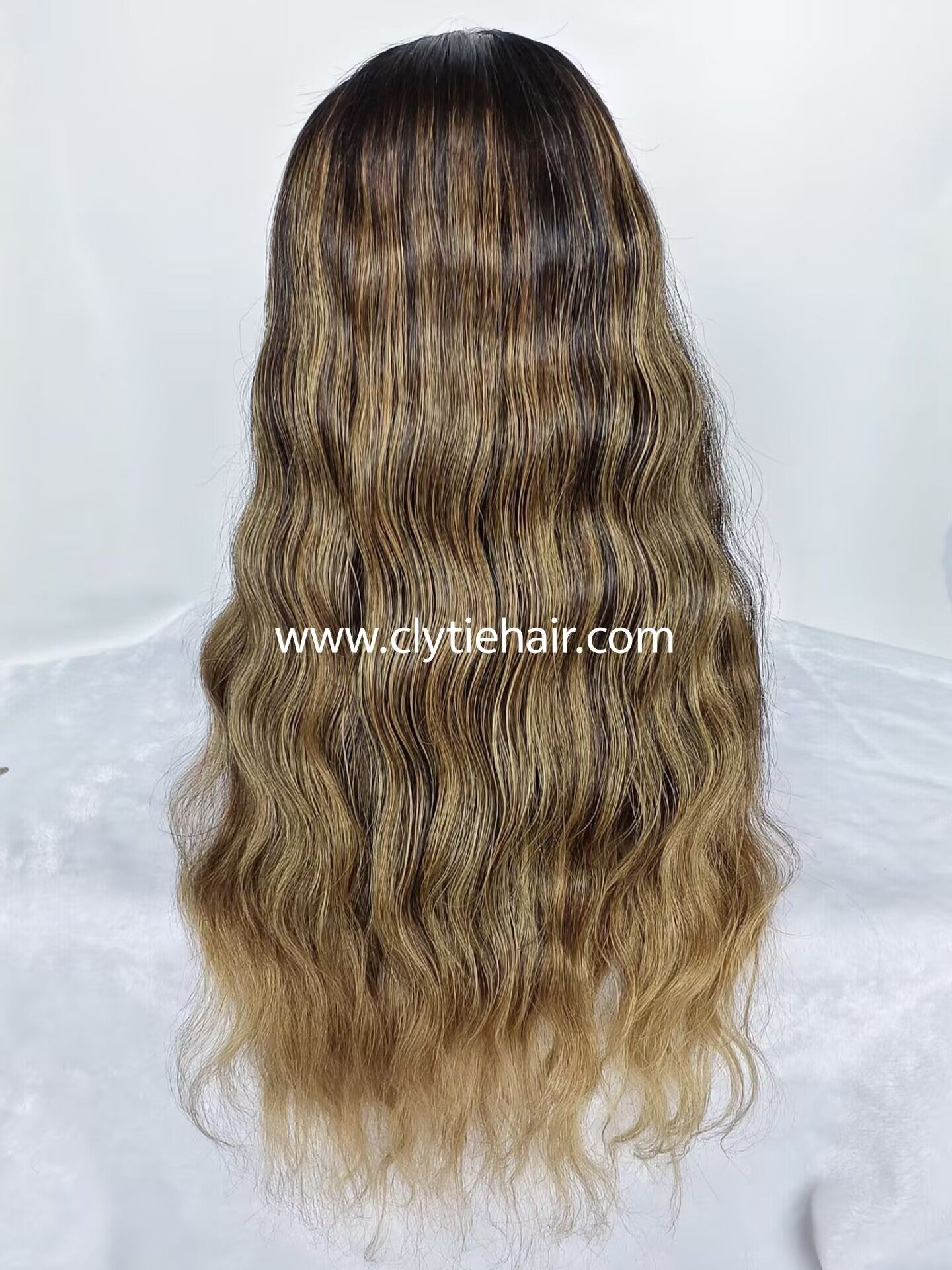 Raw Hair wigs blonde hightlight wave Lace Closure raw hair glueless wigs HD Wig  5×5 invisible closure wig